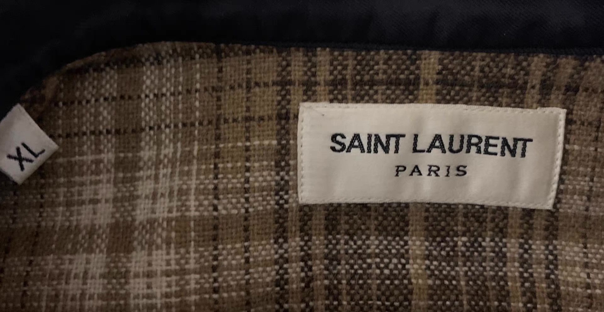 Saint Laurent Paris Plaid Long-Sleeve Button-Up Shirt Size US XL / EU 56 / 4 - 7 Thumbnail