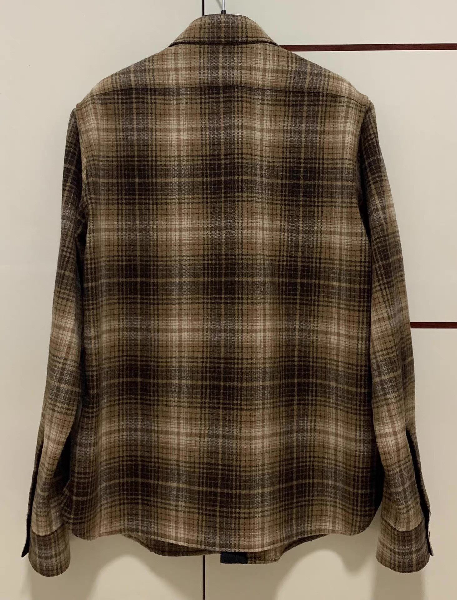 Saint Laurent Paris Plaid Long-Sleeve Button-Up Shirt Size US XL / EU 56 / 4 - 2 Thumbnail