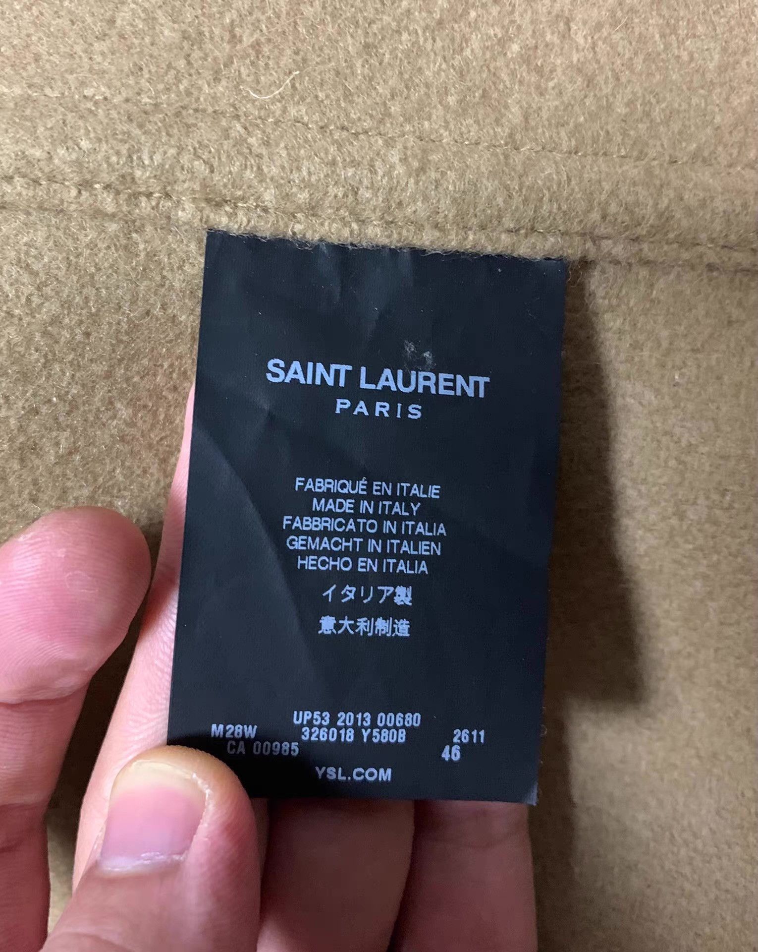 Saint Laurent Paris Yellow Toggle Hooded Coat Size M Size US M / EU 48-50 / 2 - 4 Thumbnail