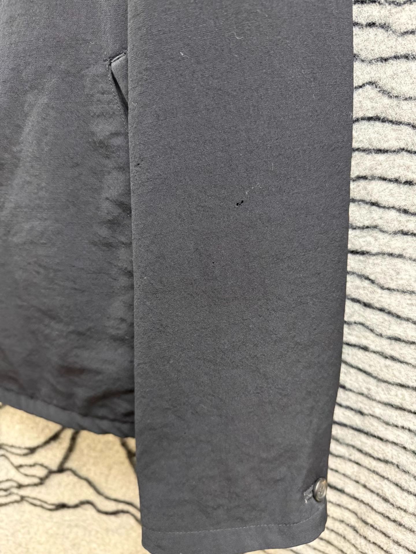 Yohji Yamamoto Black Zip-Front Collared Jacket Size L Size US L / EU 52-54 / 3 - 4 Thumbnail