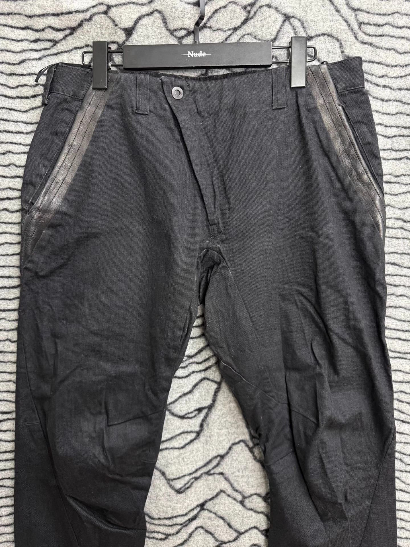 Devoa Gray Casual Pants with Zip Accents Size 34 Size US 34 / EU 50 - 2 Thumbnail
