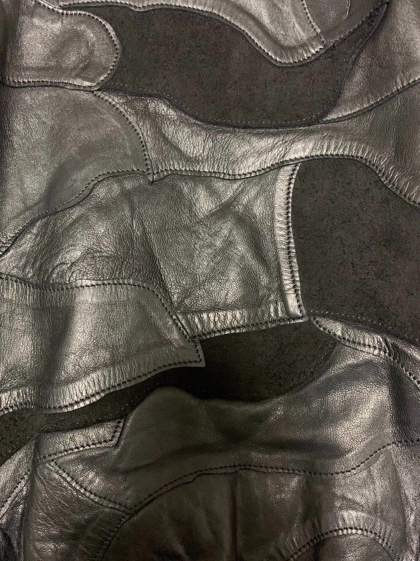 Saint Laurent Paris Multi Textured Leather Bomber Jacket Size US L / EU 52-54 / 3 - 4 Thumbnail