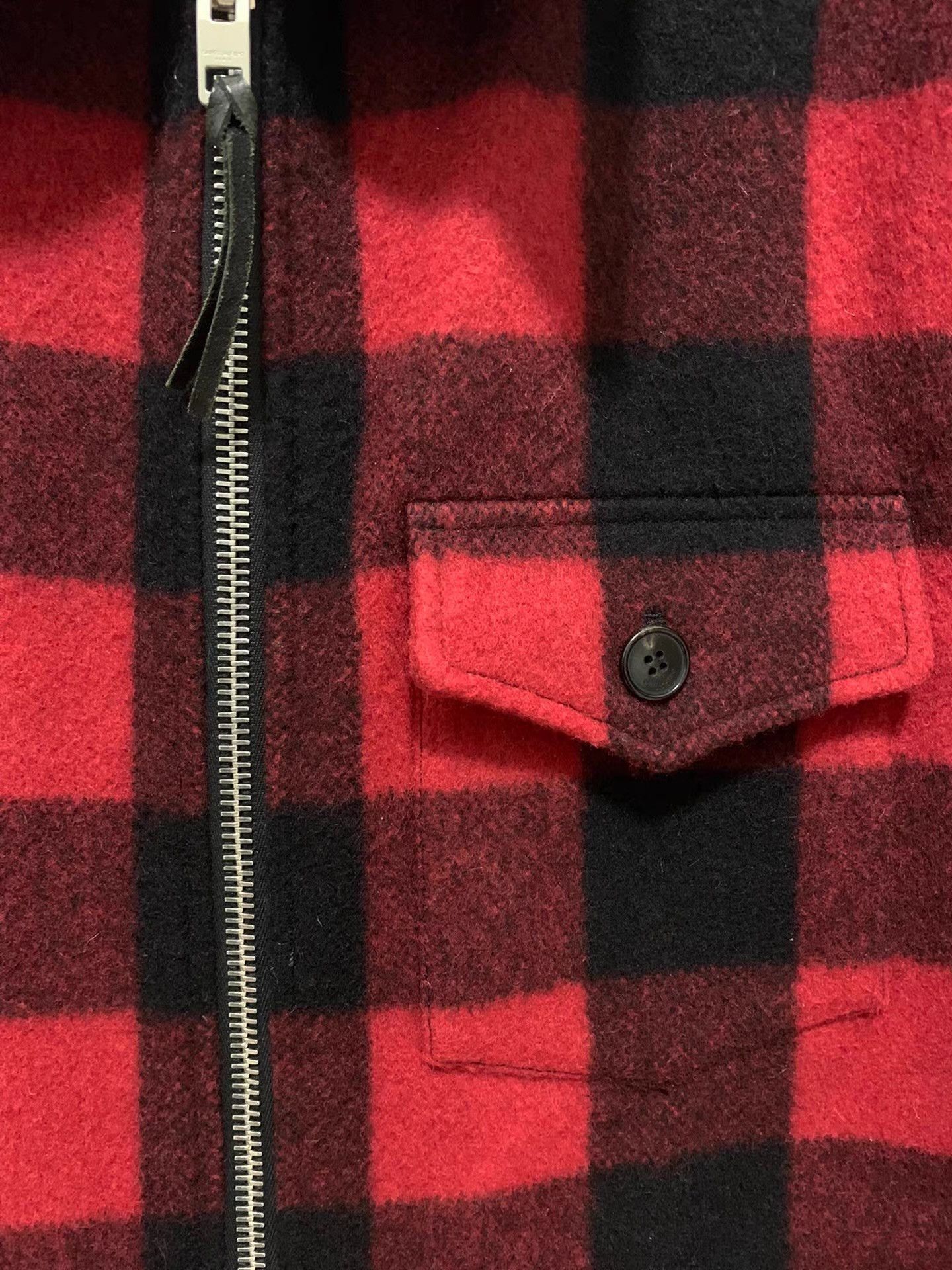 Saint Laurent Paris Plaid Zip-Front Jacket with Collar Size US L / EU 52-54 / 3 - 6 Thumbnail