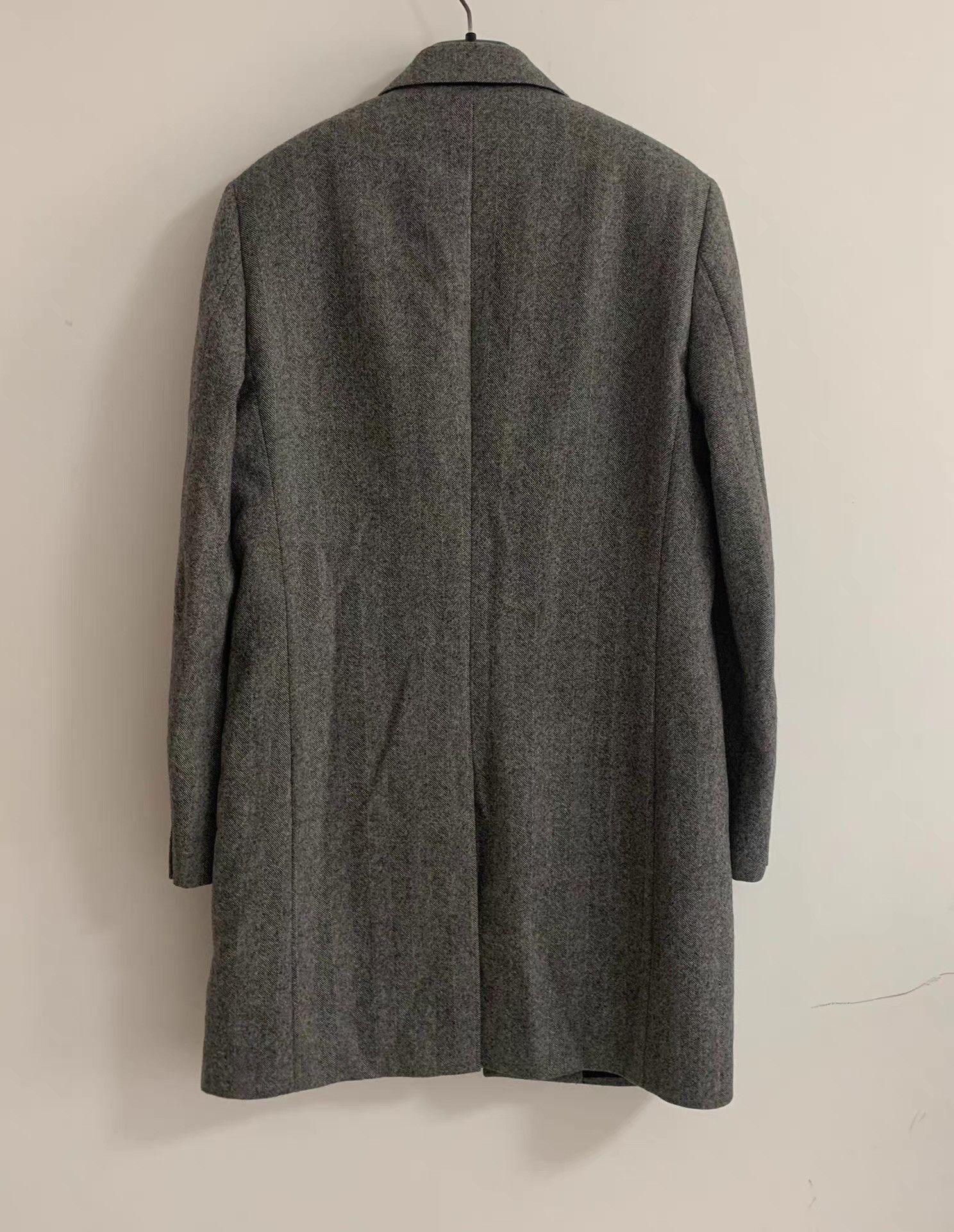 Saint Laurent Paris Gray Long Wool Blend Coat - Size L Size US L / EU 52-54 / 3 - 2 Thumbnail