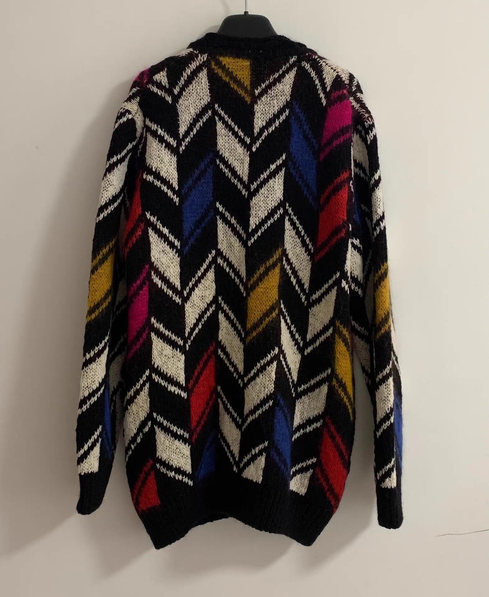 Saint Laurent Paris Multi-Color Patterned Cardigan Size M Size US M / EU 48-50 / 2 - 2 Thumbnail