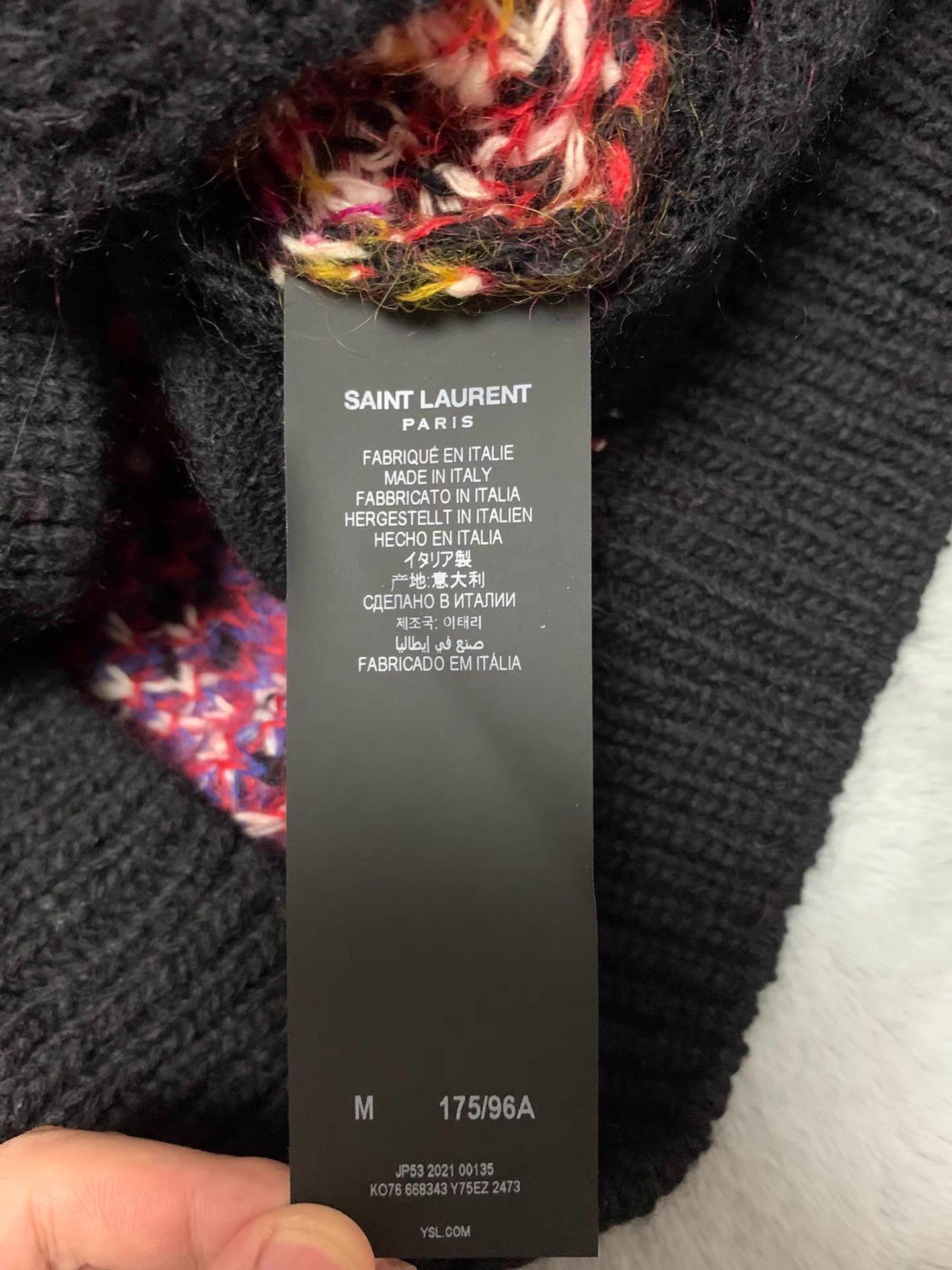 Saint Laurent Paris Multi-Color Patterned Cardigan Size M Size US M / EU 48-50 / 2 - 6 Thumbnail