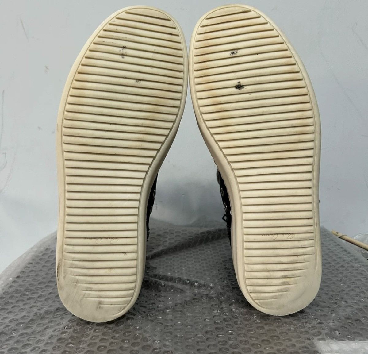 Rick Owens Black High-Top Sneakers with Thick White Sole Size US 10 / EU 43 - 3 Thumbnail