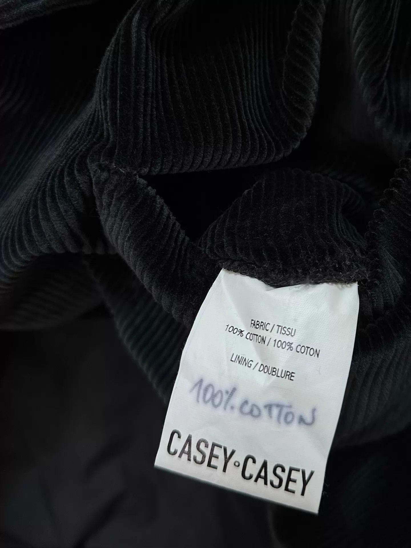 Casey Casey Black Corduroy Blazer - Size S Size US S / EU 44-46 / 1 - 7 Thumbnail