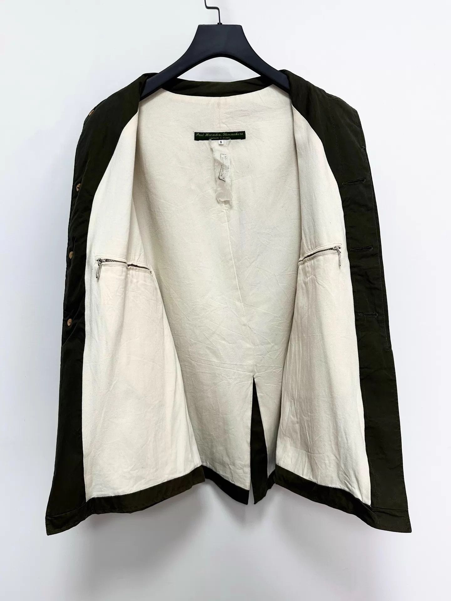 Paul Harnden Shoemakers Green Light Jacket with Collar and Pockets Size US S / EU 44-46 / 1 - 4 Thumbnail