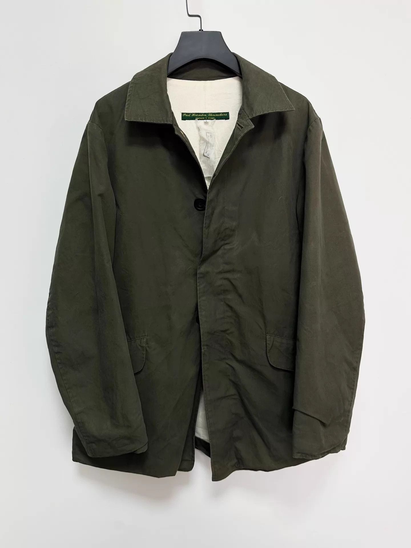 Paul Harnden Shoemakers Green Light Jacket with Collar and Pockets Size US S / EU 44-46 / 1 - 3 Thumbnail