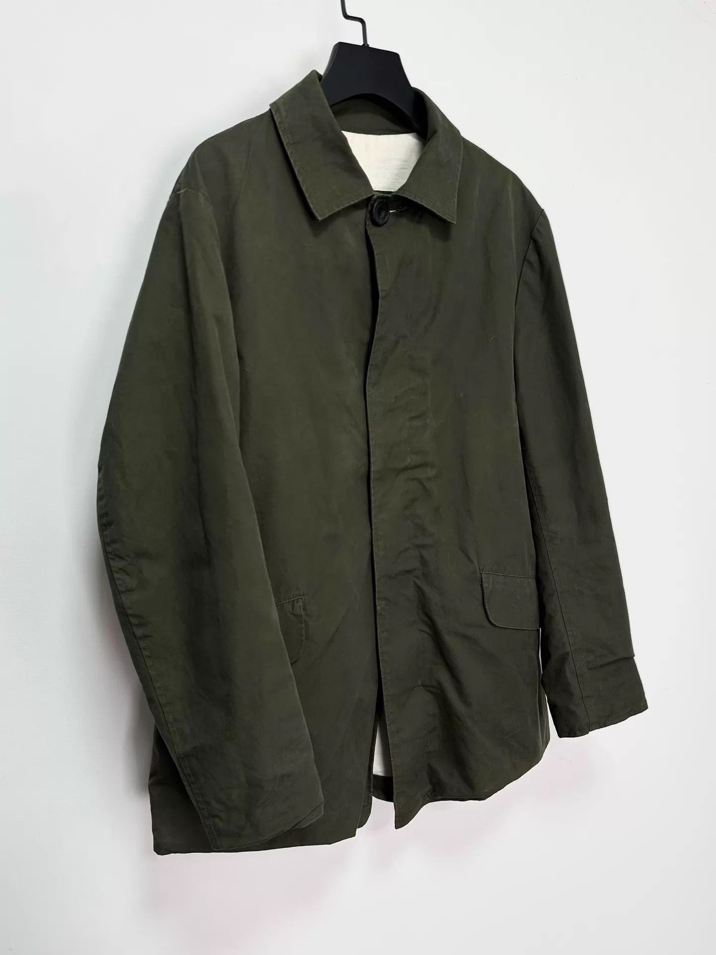 Paul Harnden Shoemakers Green Light Jacket with Collar and Pockets Size US S / EU 44-46 / 1 - 2 Thumbnail