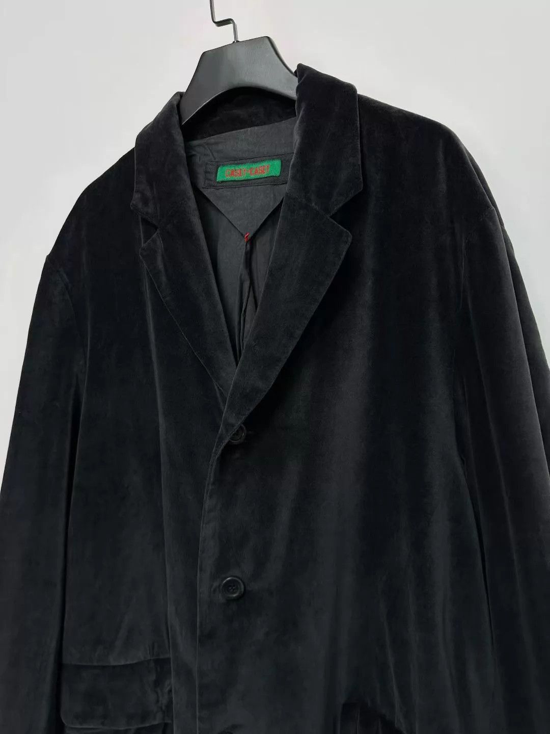 Casey Casey Black Velvet Single-Breasted Blazer Size US S / EU 44-46 / 1 - 5 Thumbnail