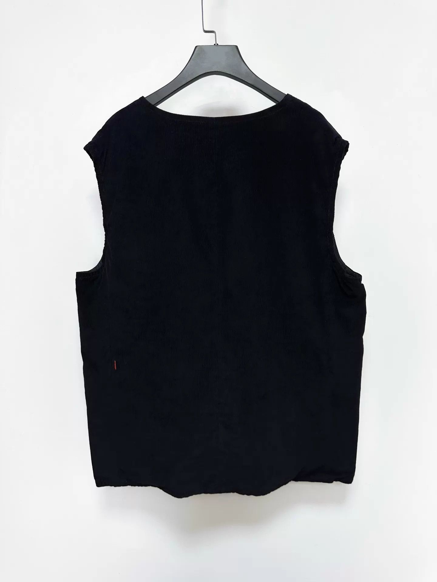 Casey Casey Black Corduroy Button-Front Vest Size US S / EU 44-46 / 1 - 2 Thumbnail