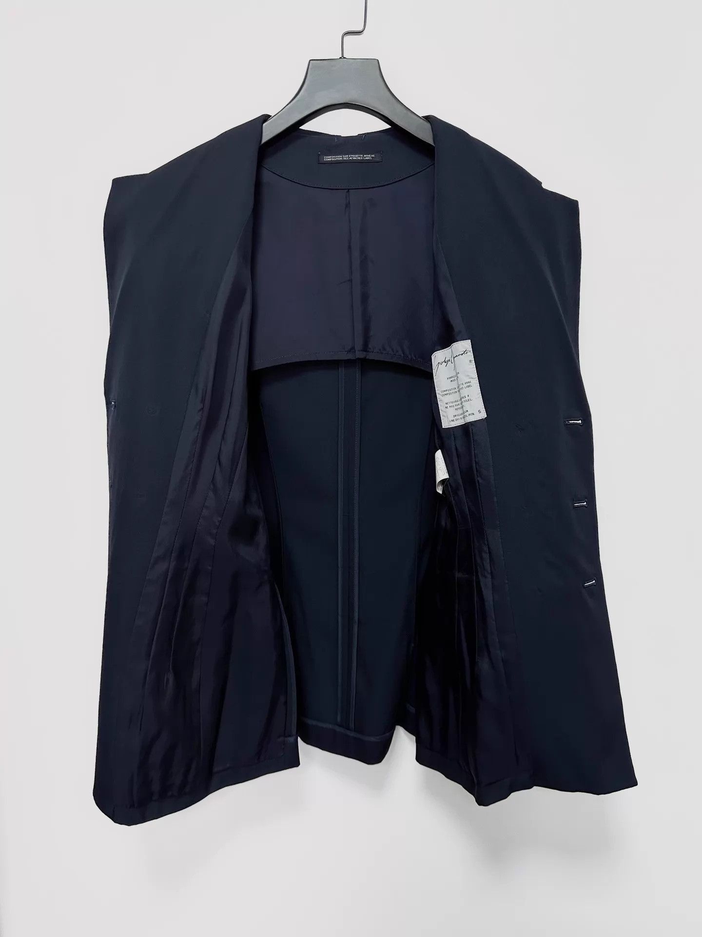 Yohji Yamamoto Black Tailored Blazer - Size S Size US S / EU 44-46 / 1 - 3 Thumbnail