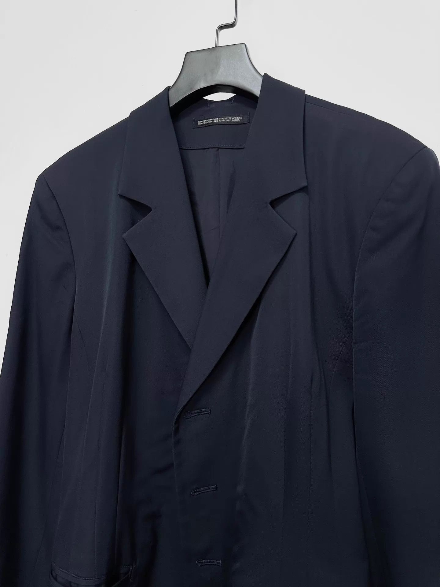 Yohji Yamamoto Black Tailored Blazer - Size S Size US S / EU 44-46 / 1 - 5 Thumbnail