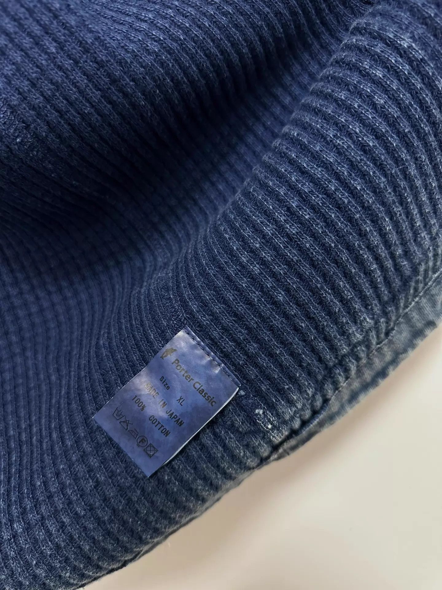 Porter Classic Blue Textured Double-Breasted Light Jacket XL Size US XL / EU 56 / 4 - 8 Thumbnail