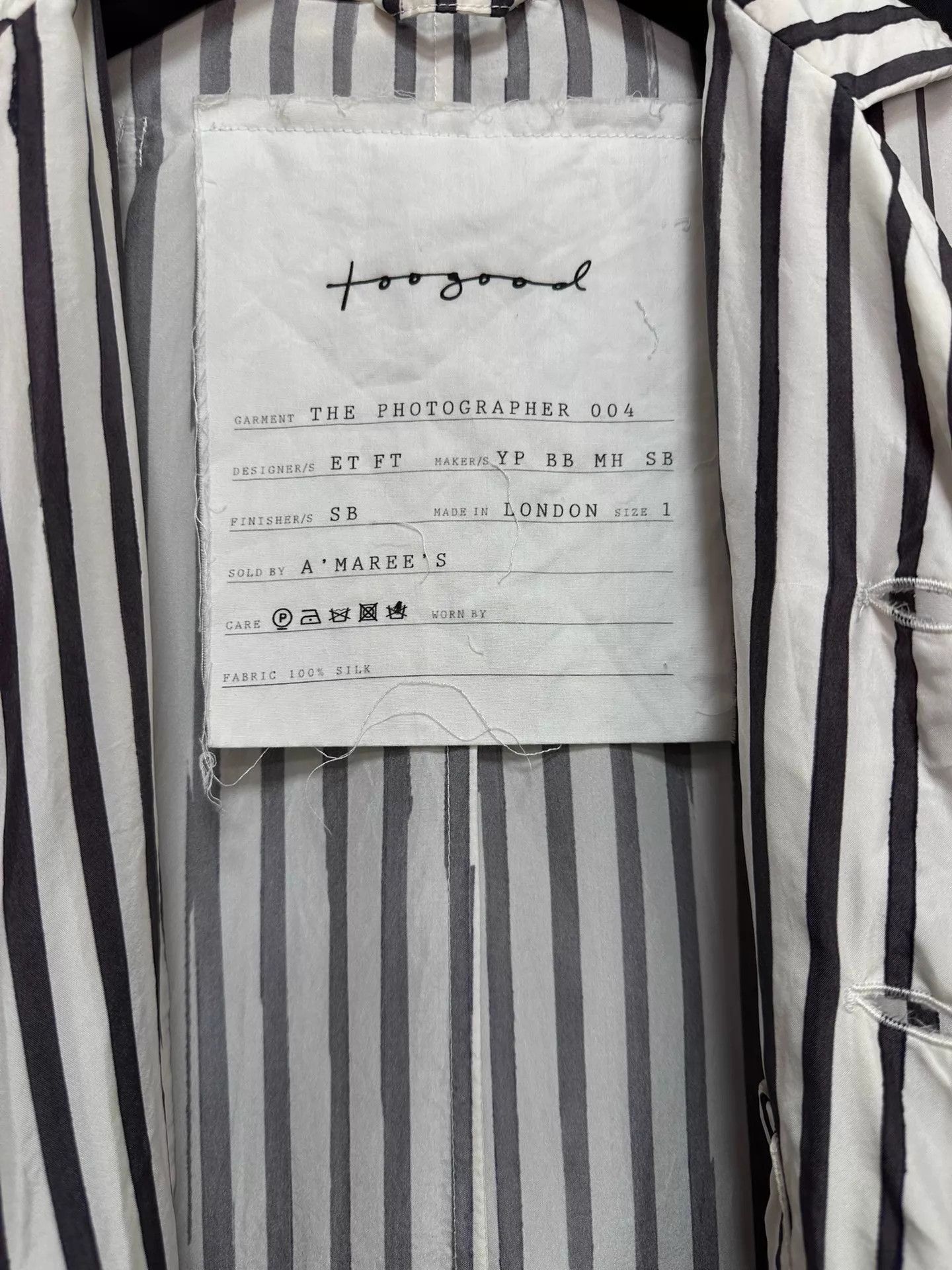 Toogood Multi Striped Long Sleeve Button-Up Shirt Size US S / EU 44-46 / 1 - 6 Thumbnail