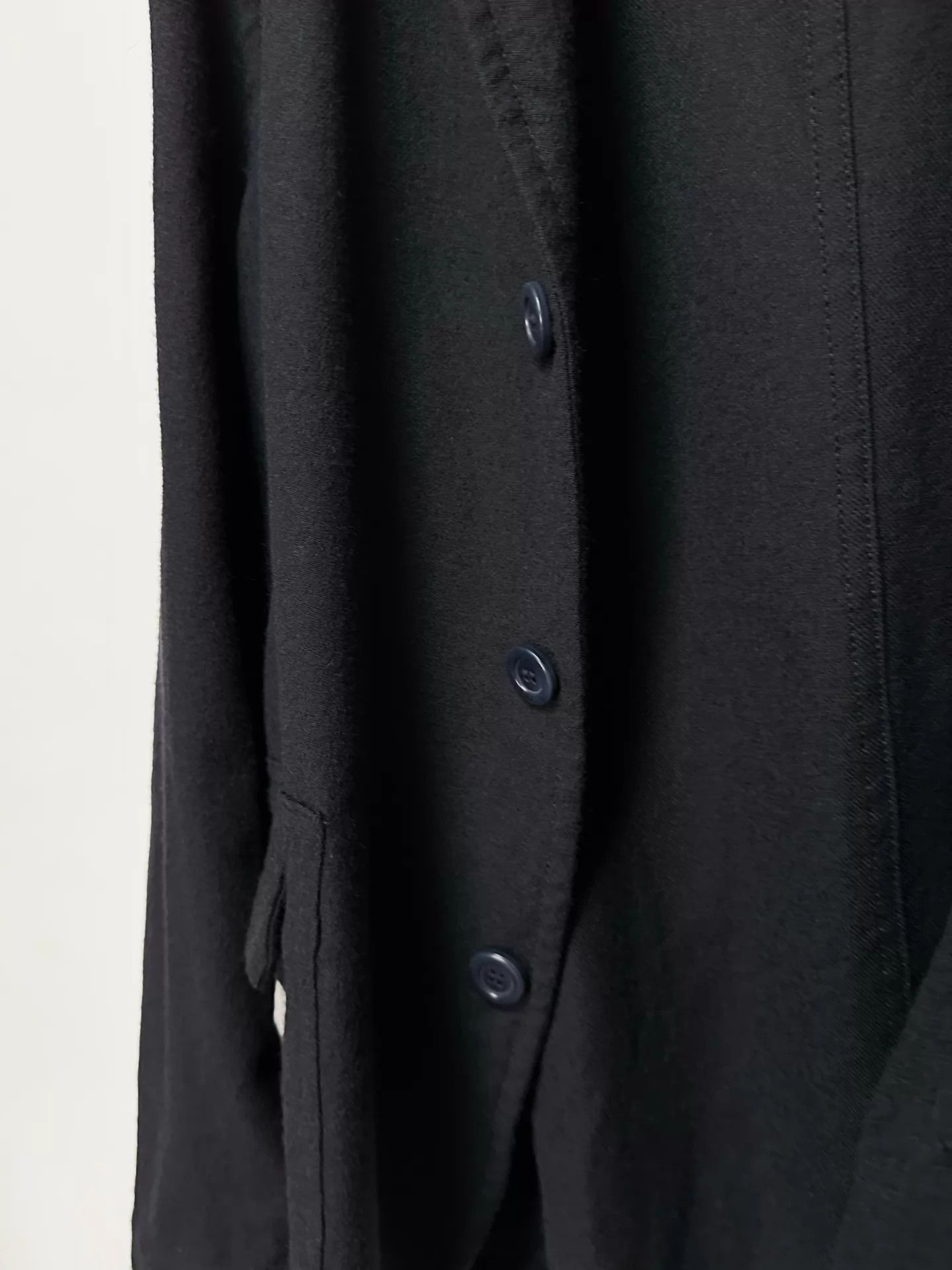 Casey Casey Black Lightweight Button-Front Jacket - Size S Size US S / EU 44-46 / 1 - 6 Thumbnail