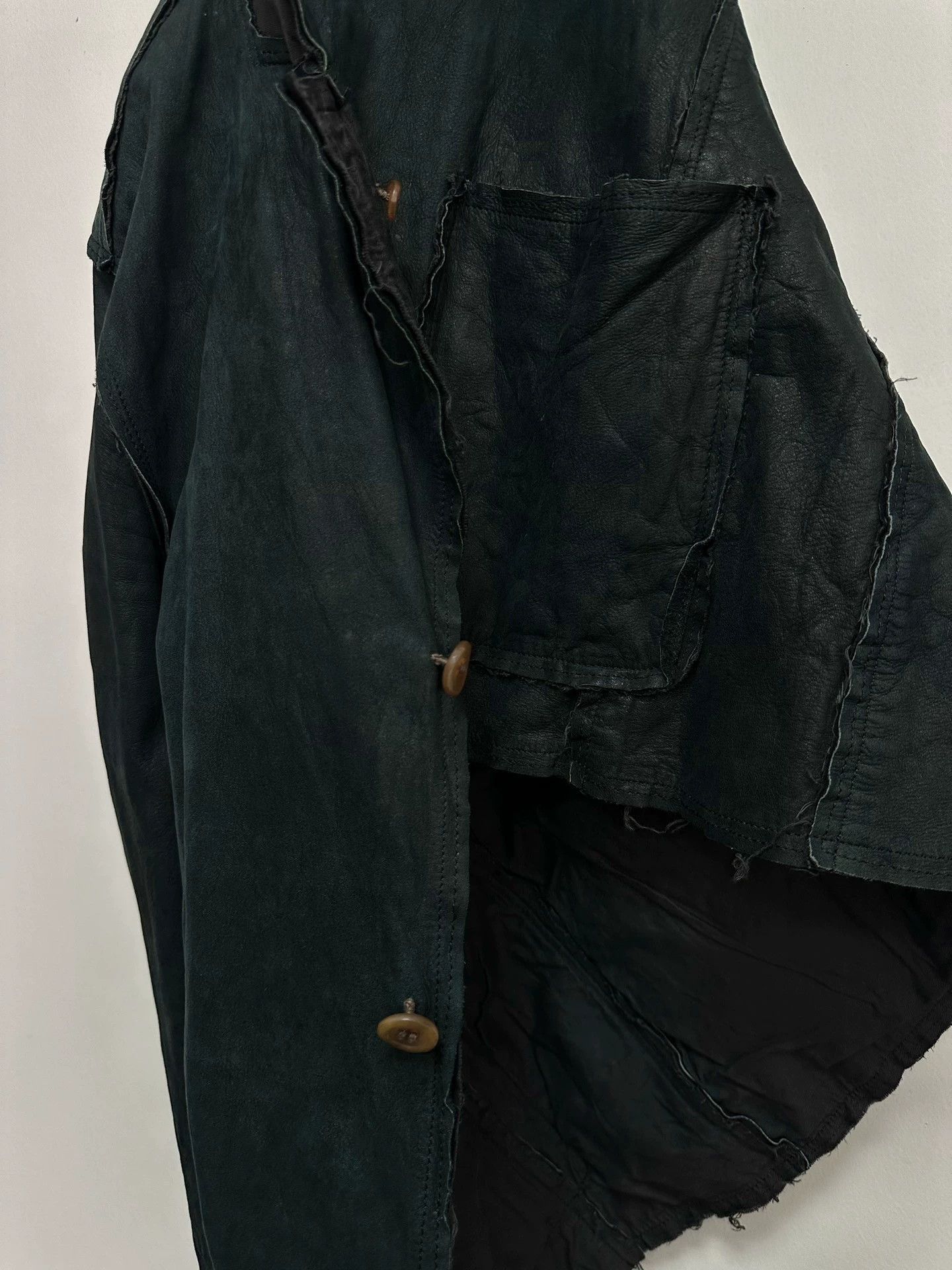 Comme des Garcons Black Distressed Button-Front Light Jacket Size US S / EU 44-46 / 1 - 8 Thumbnail