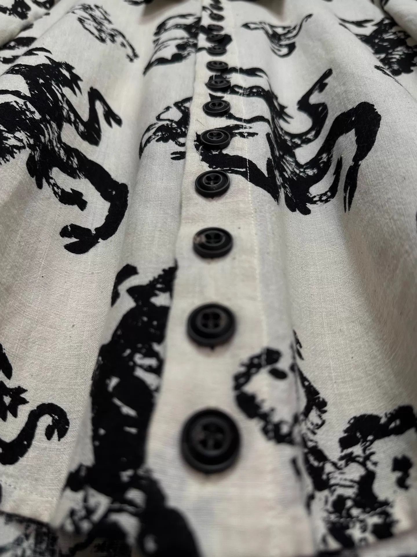 John Alexander Skelton Multi-Print Long Sleeve Button-Up Shirt Size US S / EU 44-46 / 1 - 7 Thumbnail