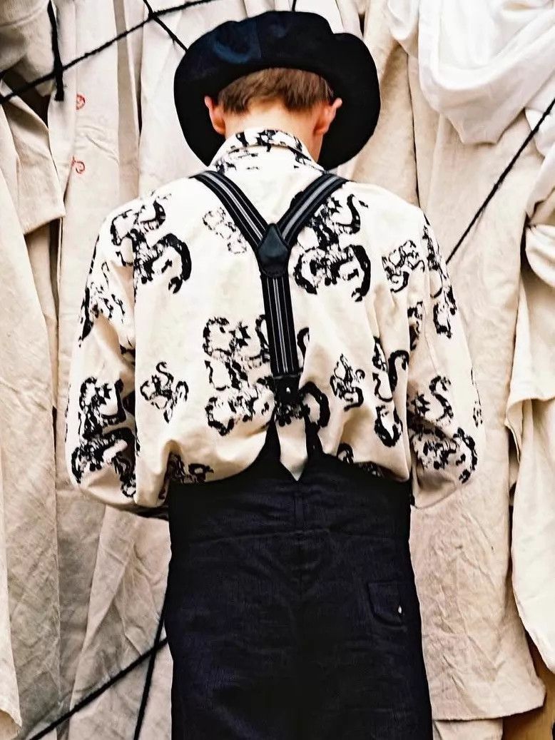 John Alexander Skelton Multi-Print Long Sleeve Button-Up Shirt Size US S / EU 44-46 / 1 - 8 Thumbnail