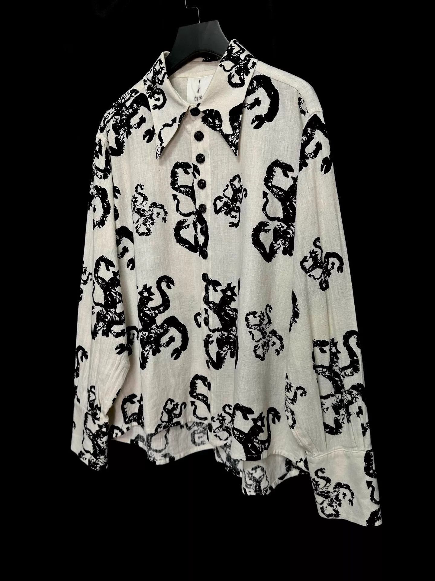 John Alexander Skelton Multi-Print Long Sleeve Button-Up Shirt Size US S / EU 44-46 / 1 - 4 Thumbnail