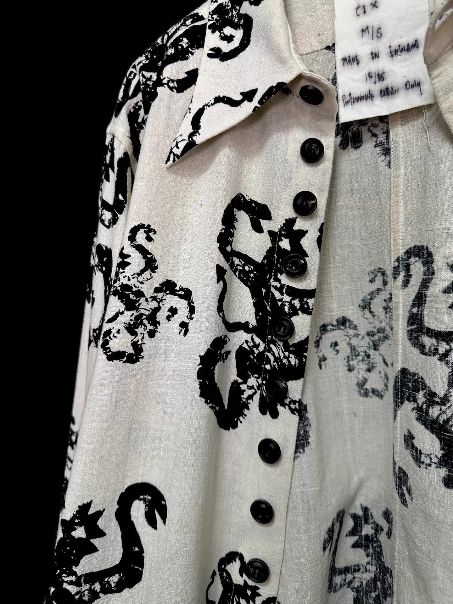 John Alexander Skelton Multi-Print Long Sleeve Button-Up Shirt Size US S / EU 44-46 / 1 - 5 Thumbnail