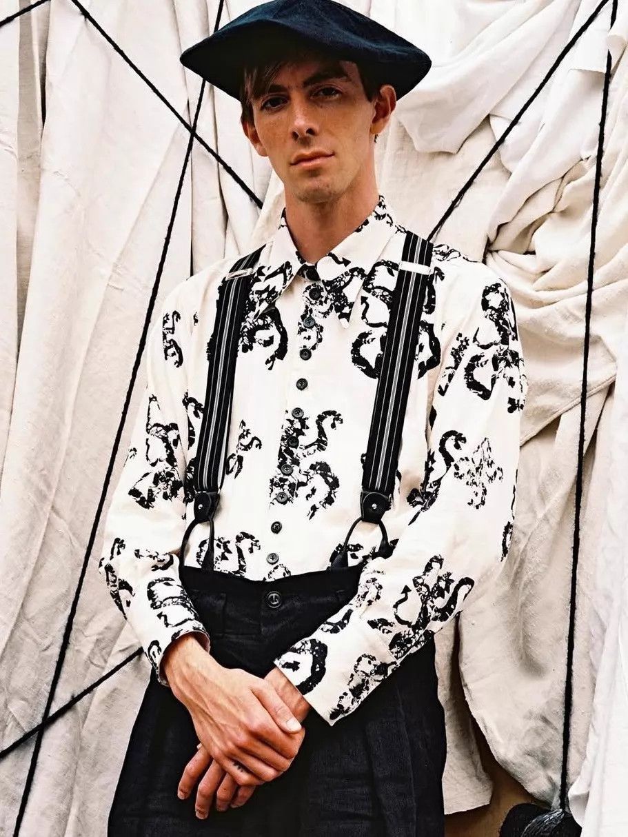 John Alexander Skelton Multi-Print Long Sleeve Button-Up Shirt Size US S / EU 44-46 / 1 - 9 Thumbnail