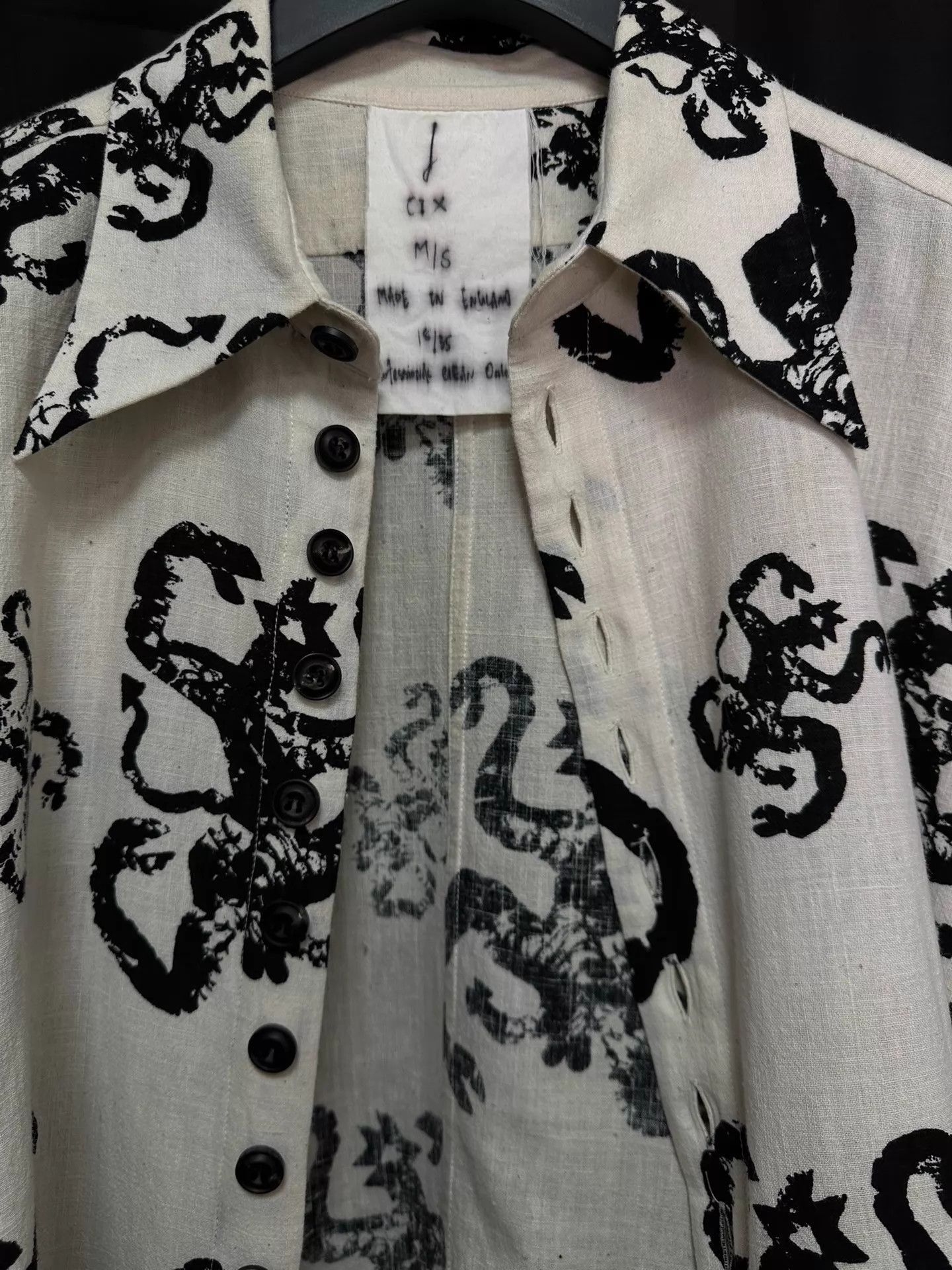 John Alexander Skelton Multi-Print Long Sleeve Button-Up Shirt Size US S / EU 44-46 / 1 - 6 Thumbnail