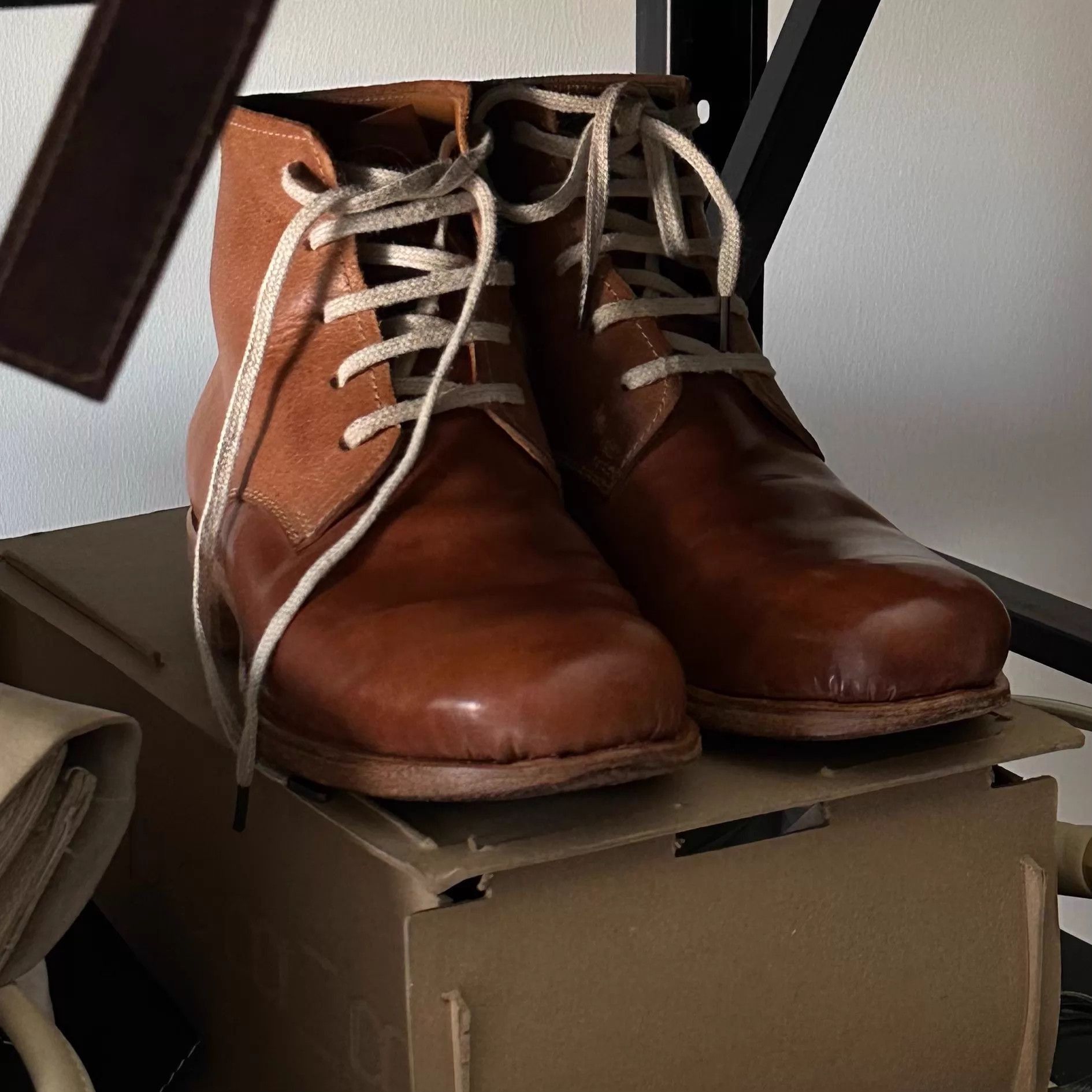 Dimissianos & Miller Brown Leather Lace-Up Ankle Boots Size 8 Size US 8 / EU 41 - 9 Thumbnail