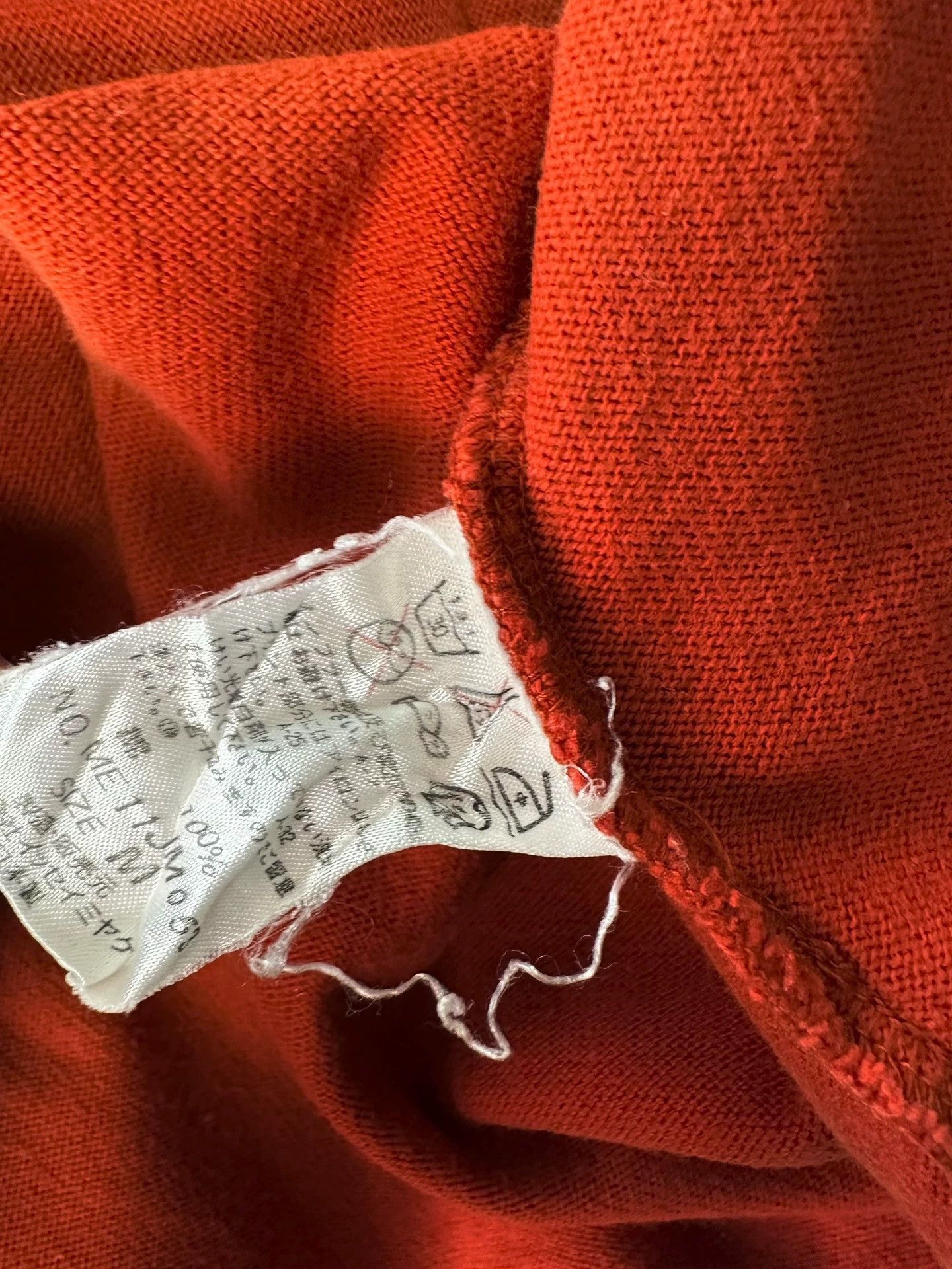 Issey Miyake Orange Long Sleeve Polo Shirt Size US M / EU 48-50 / 2 - 6 Thumbnail