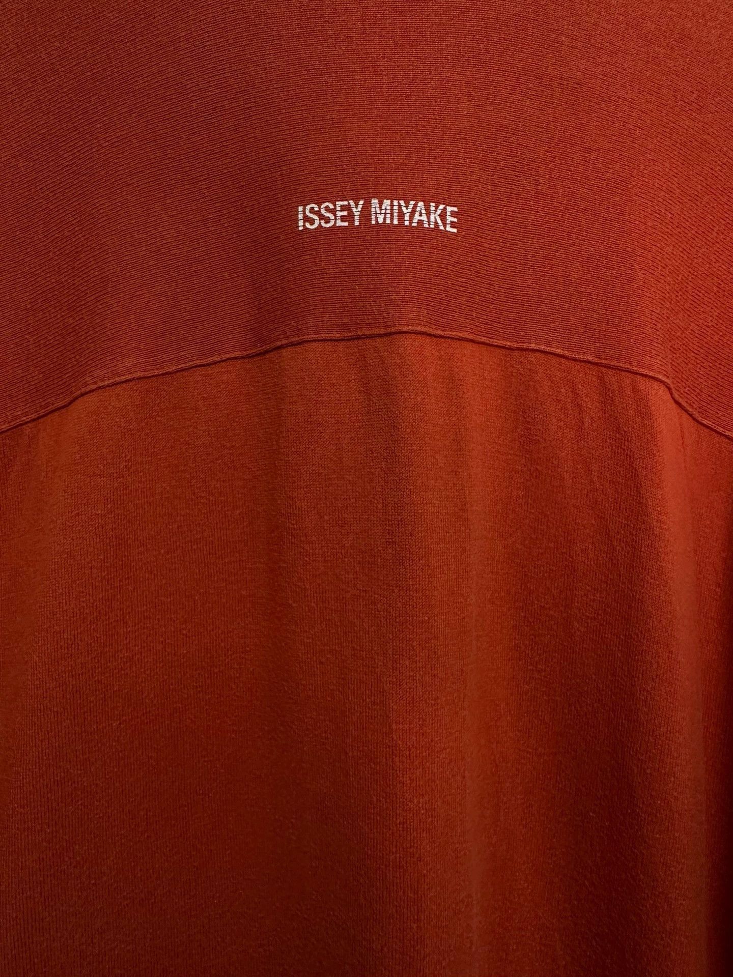 Issey Miyake Orange Long Sleeve Polo Shirt Size US M / EU 48-50 / 2 - 3 Thumbnail