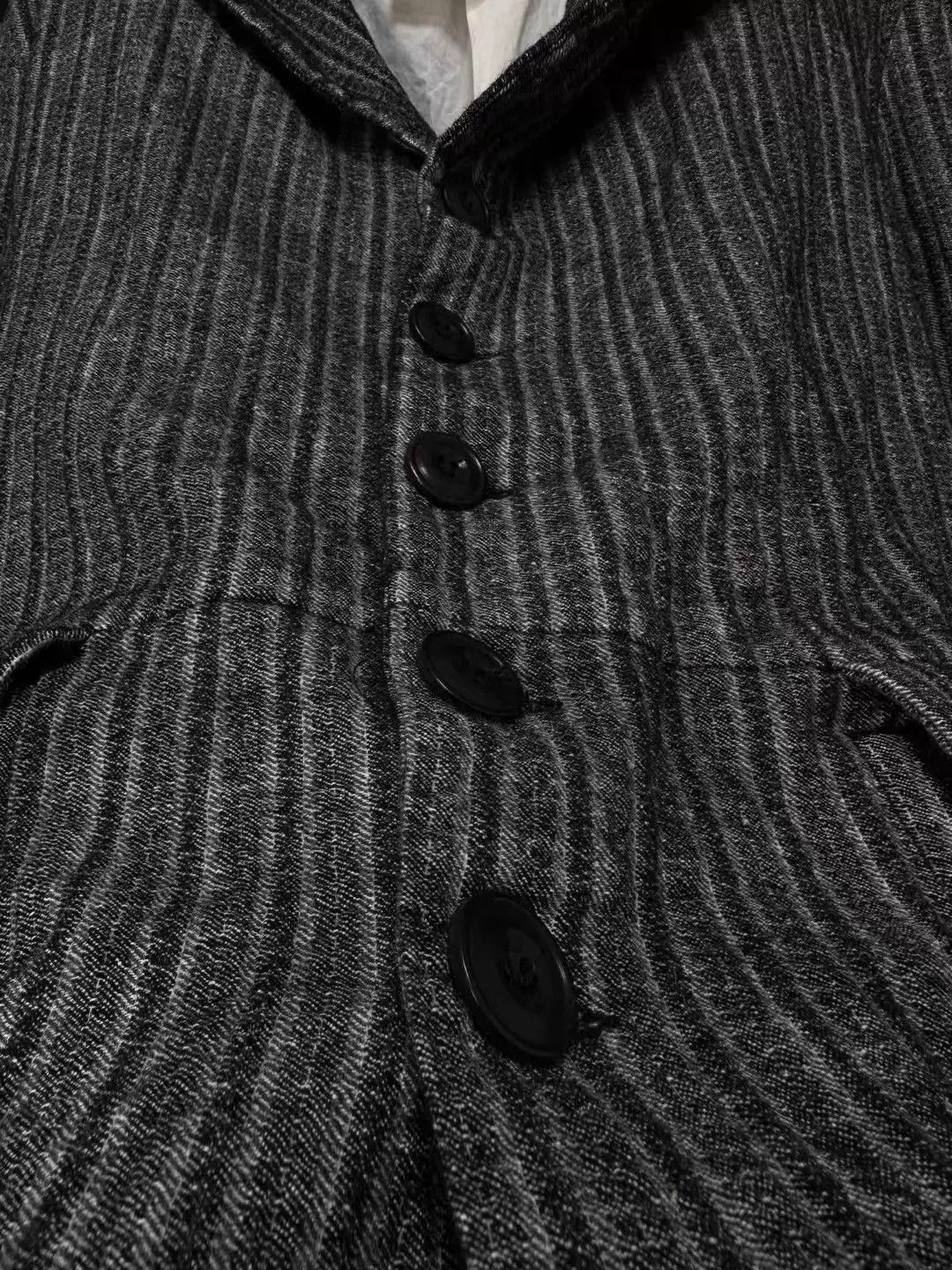 John Alexander Skelton Gray Striped Button-Up Light Jacket Size M Size US M / EU 48-50 / 2 - 4 Thumbnail