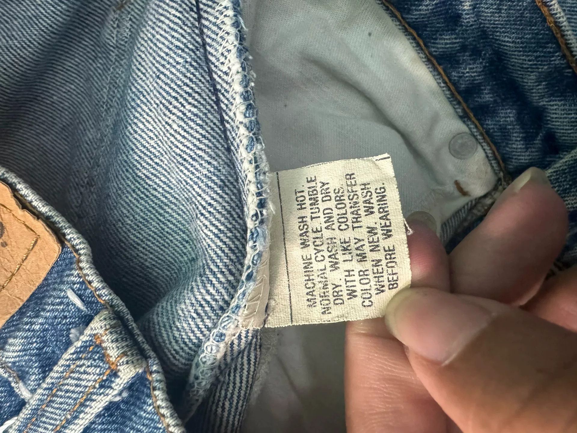 Levi's Vintage Levis 505 80s Blue Jeans Size US 32 / EU 48 - 4 Thumbnail