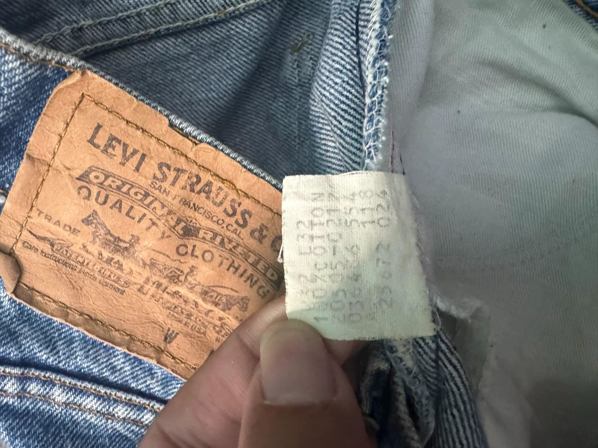 Levi's Vintage Levis 505 80s Blue Jeans Size US 32 / EU 48 - 5 Thumbnail