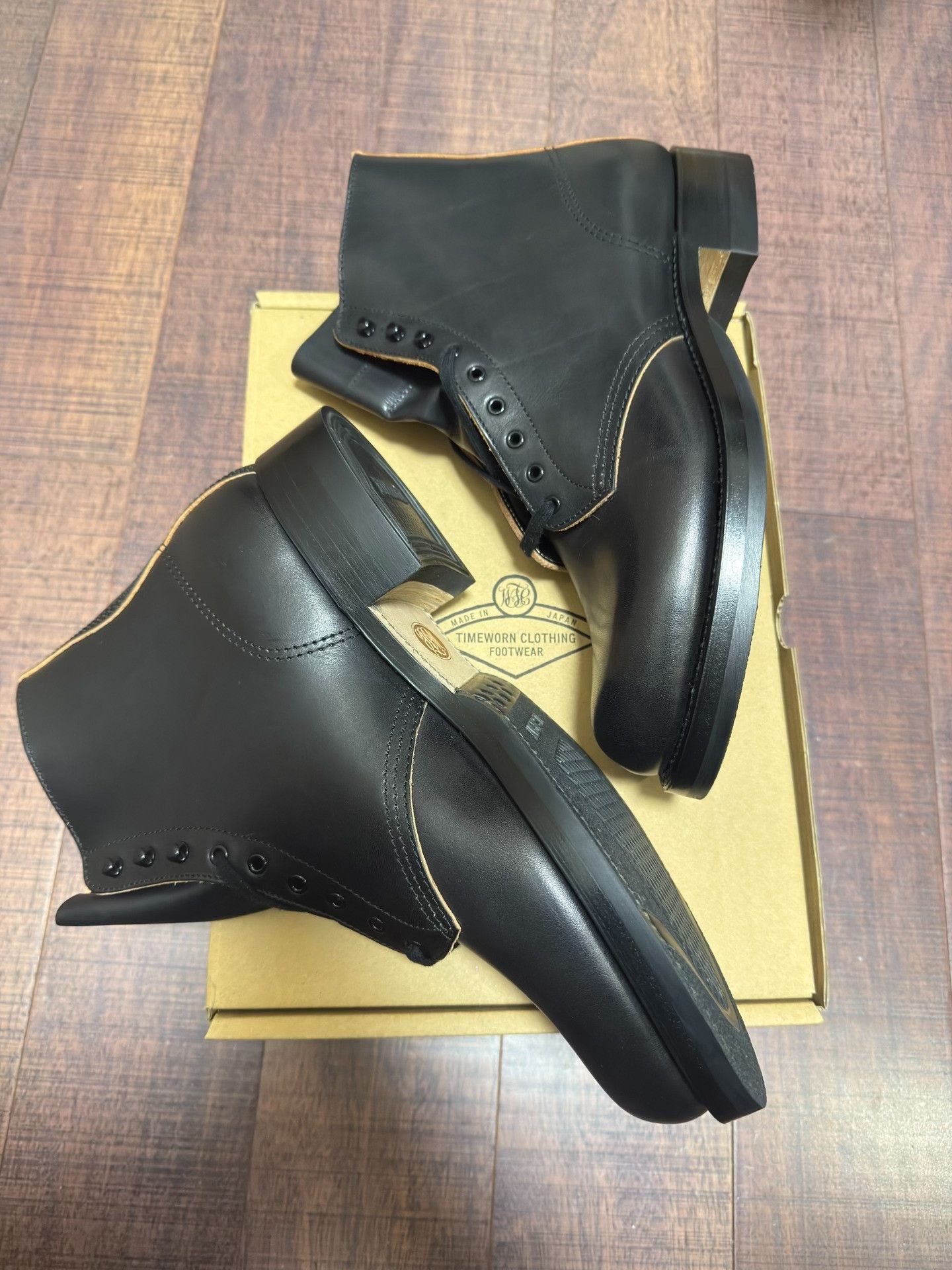 At Last & Co LOT-5040 Black Work Boots Size US 9.5 / EU 42-43 - 3 Thumbnail