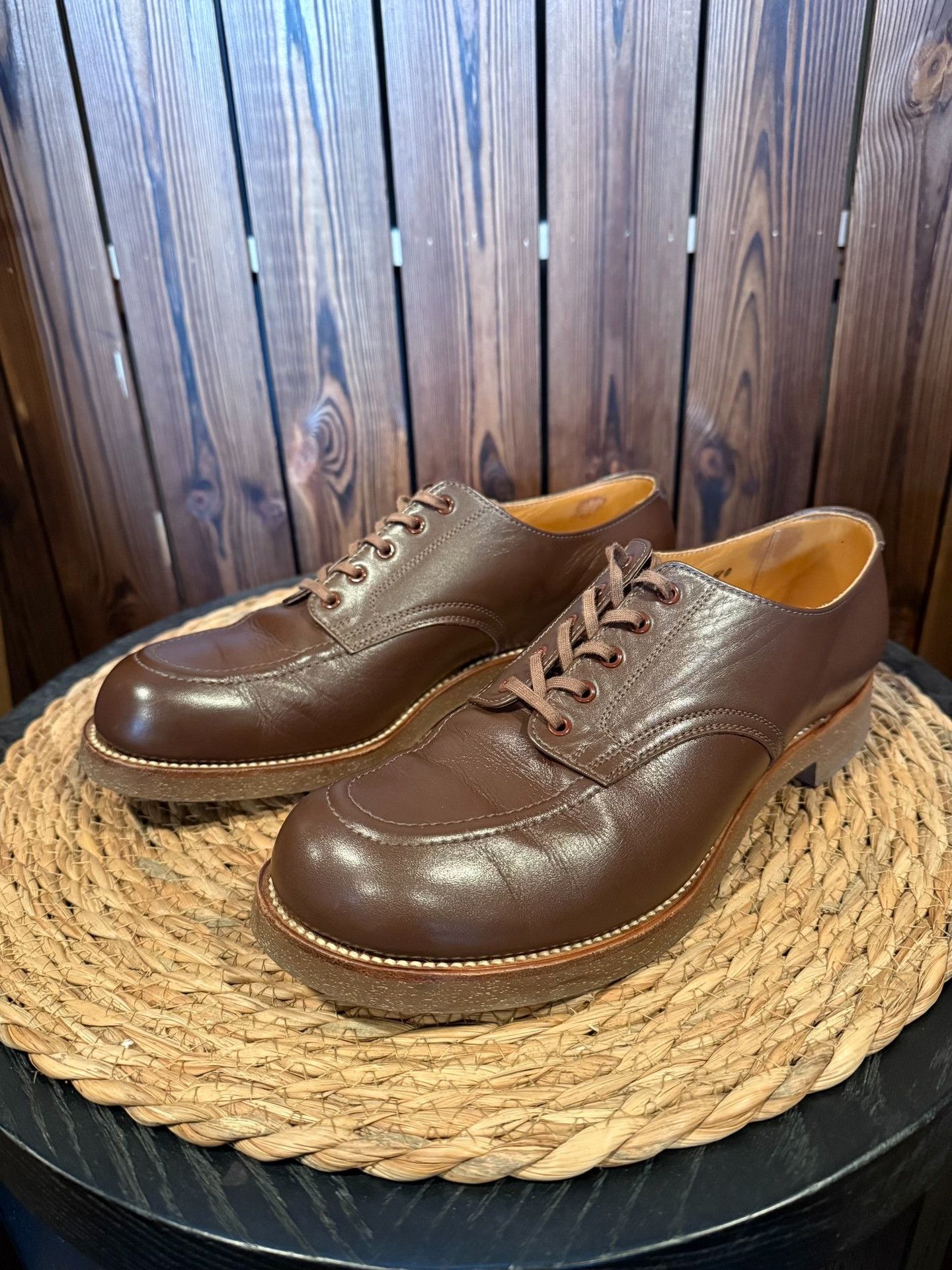 At Last & Co U-tip Leather Shoes with Original Box Size US 7.5 / EU 40-41 - 2 Thumbnail