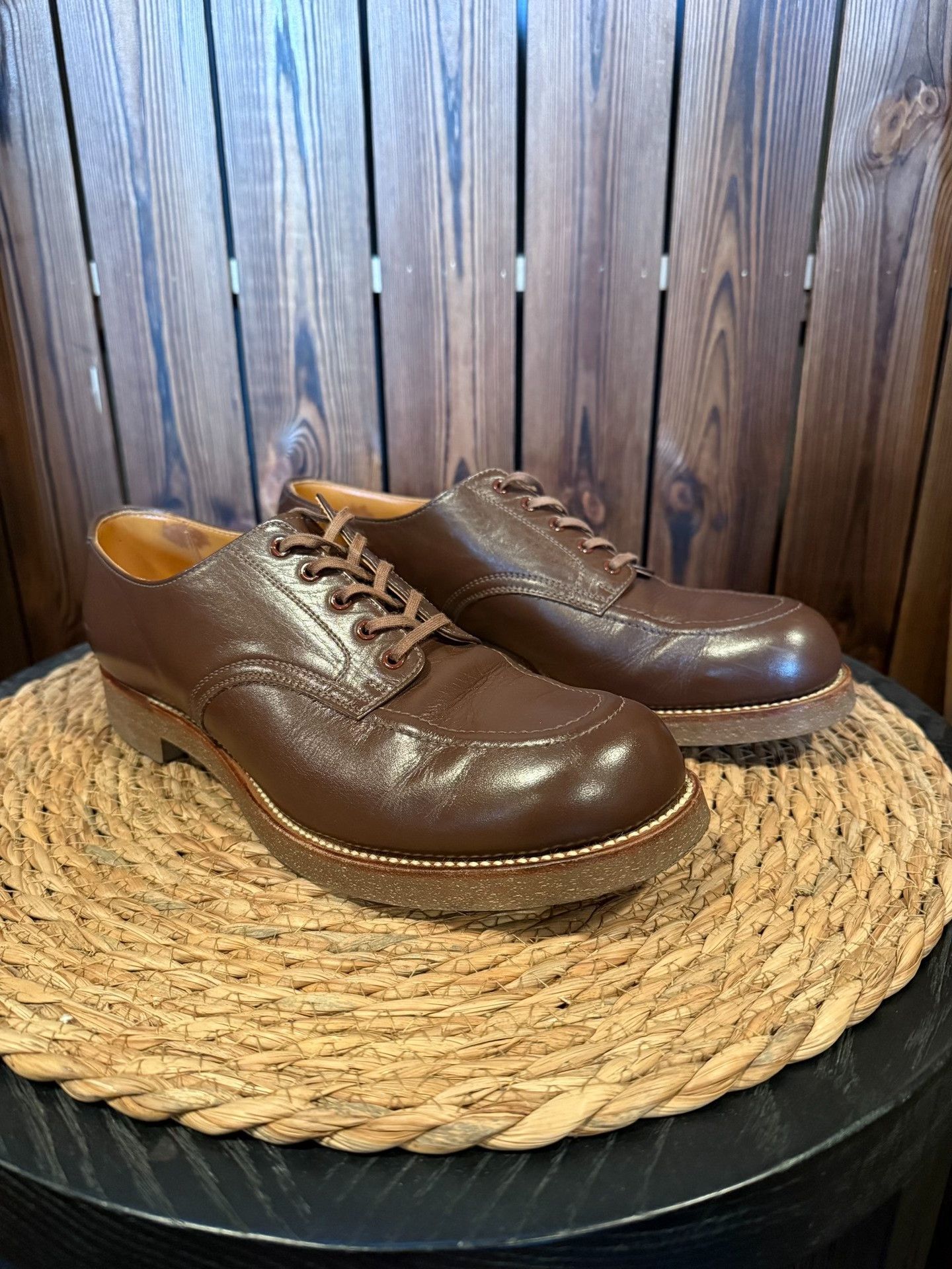 At Last & Co U-tip Leather Shoes with Original Box Size US 7.5 / EU 40-41 - 3 Thumbnail