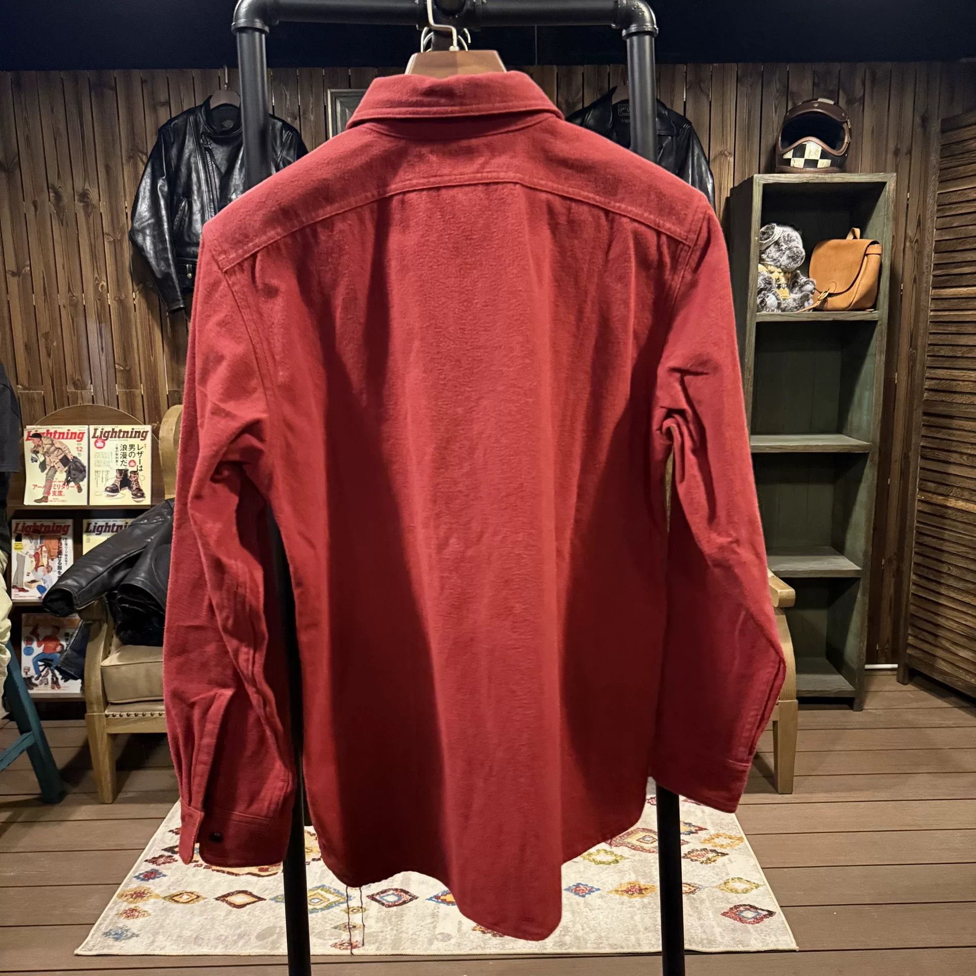 At Last & Co Atlast Co Red Workwear Shirt Size US M / EU 48-50 / 2 - 2 Thumbnail