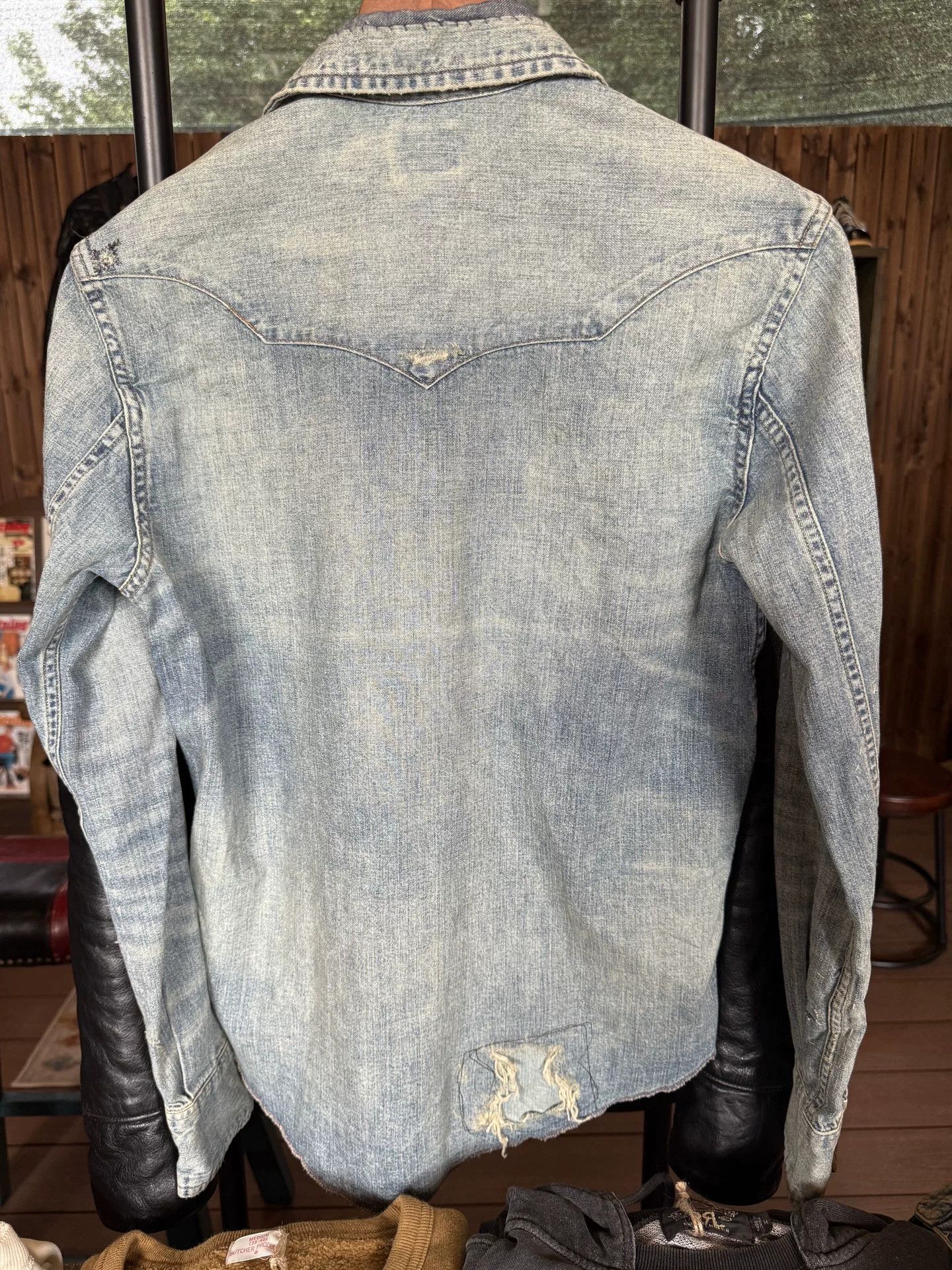 RRL Ralph Lauren RRL Western Denim Shirt Size US XS / EU 42 / 0 - 2 Thumbnail