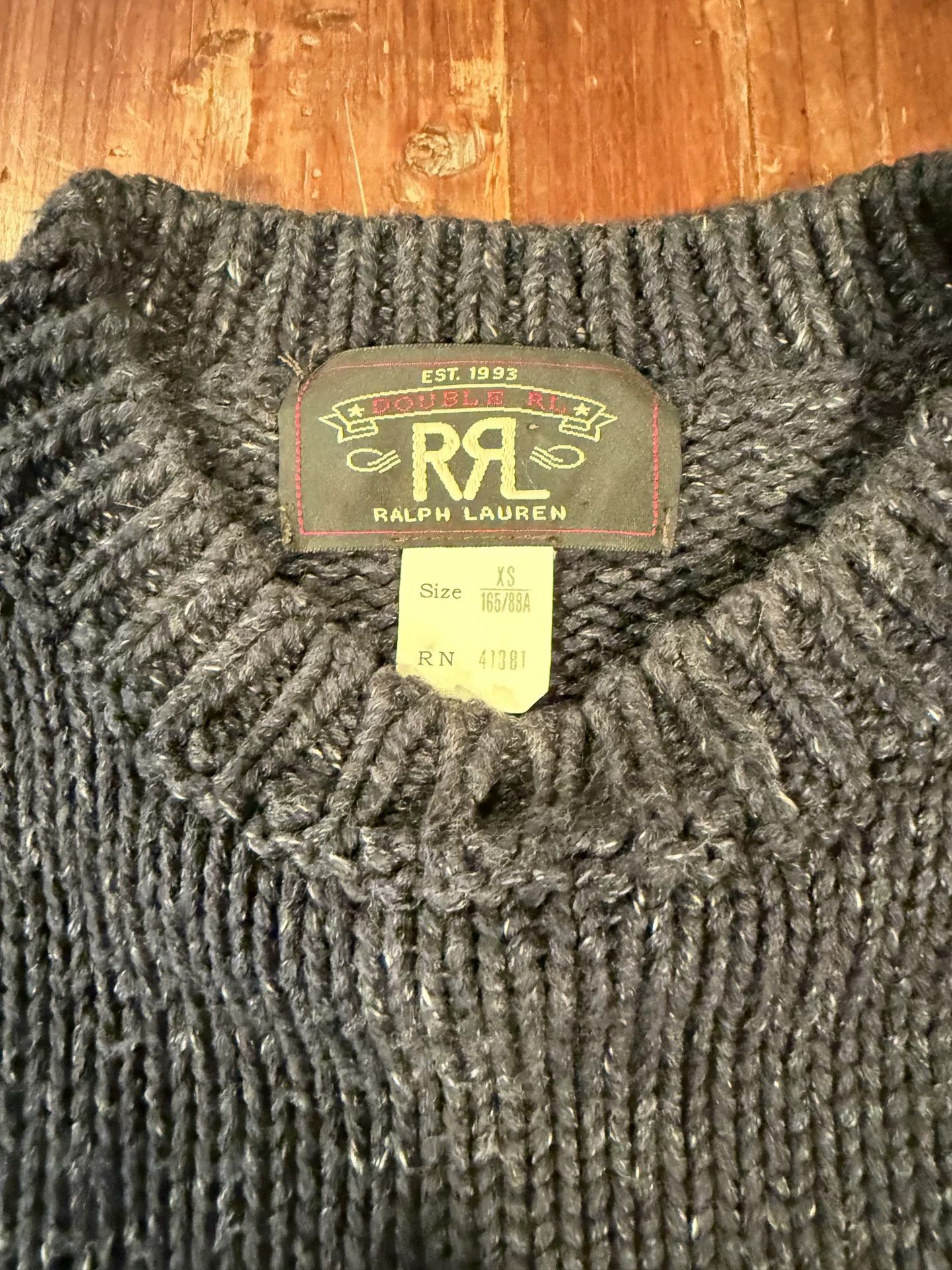 RRL Ralph Lauren RRL Ralph Lauren Gray Crewneck Sweater Size US XS / EU 42 / 0 - 3 Thumbnail