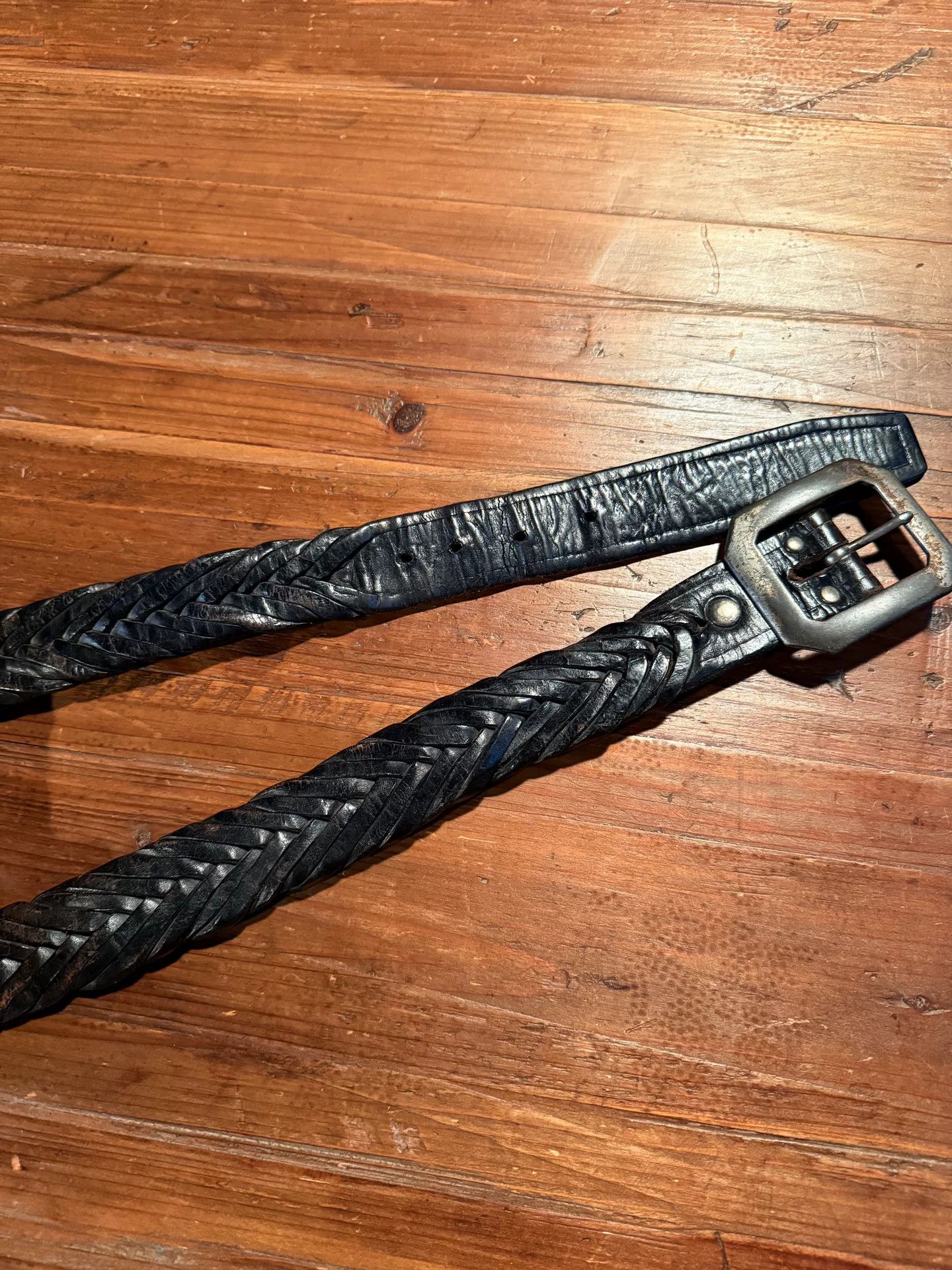 RRL Ralph Lauren RRL Woven Leather Belt Size ONE SIZE - 2 Thumbnail