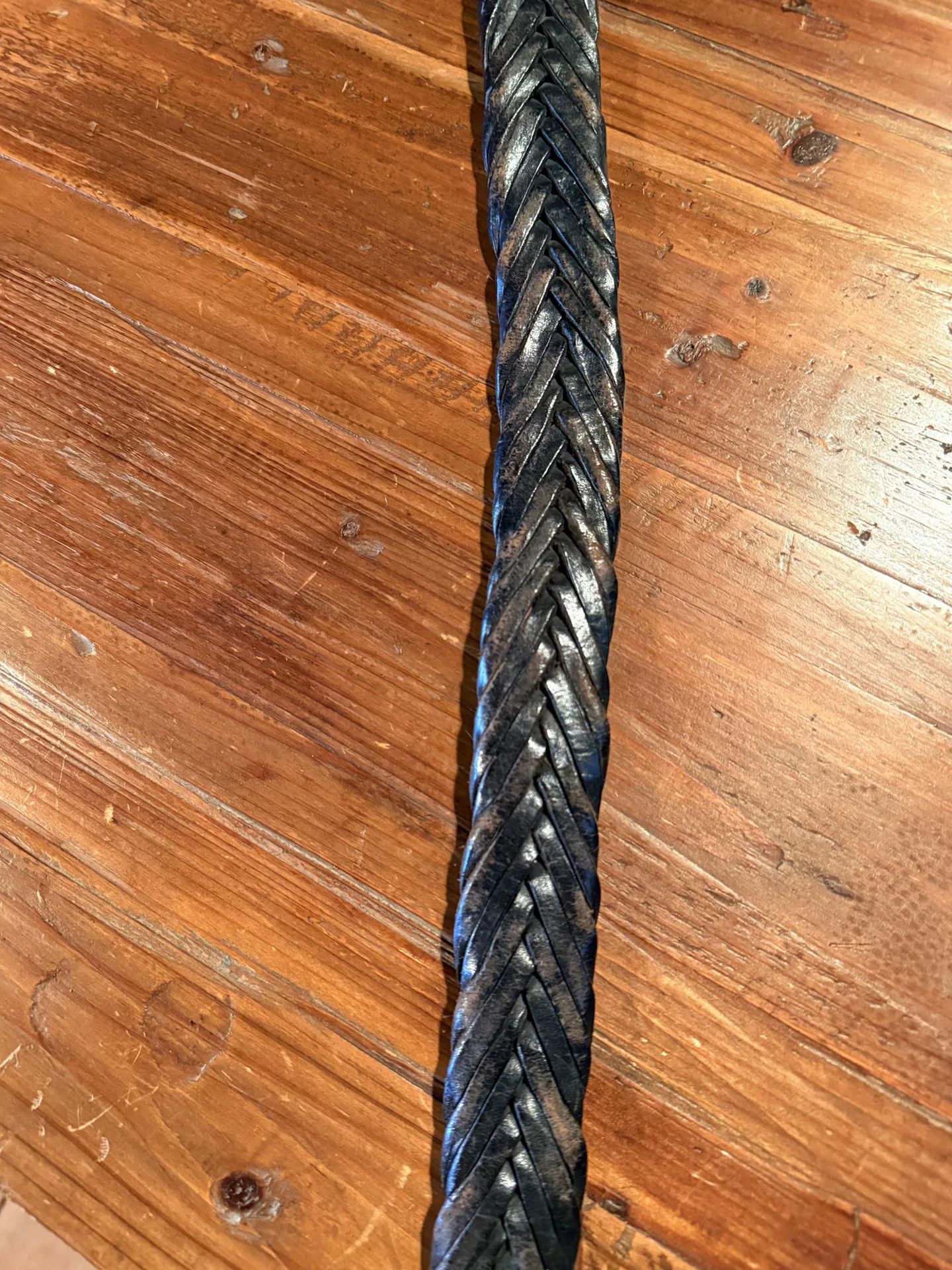 RRL Ralph Lauren RRL Woven Leather Belt Size ONE SIZE - 3 Thumbnail
