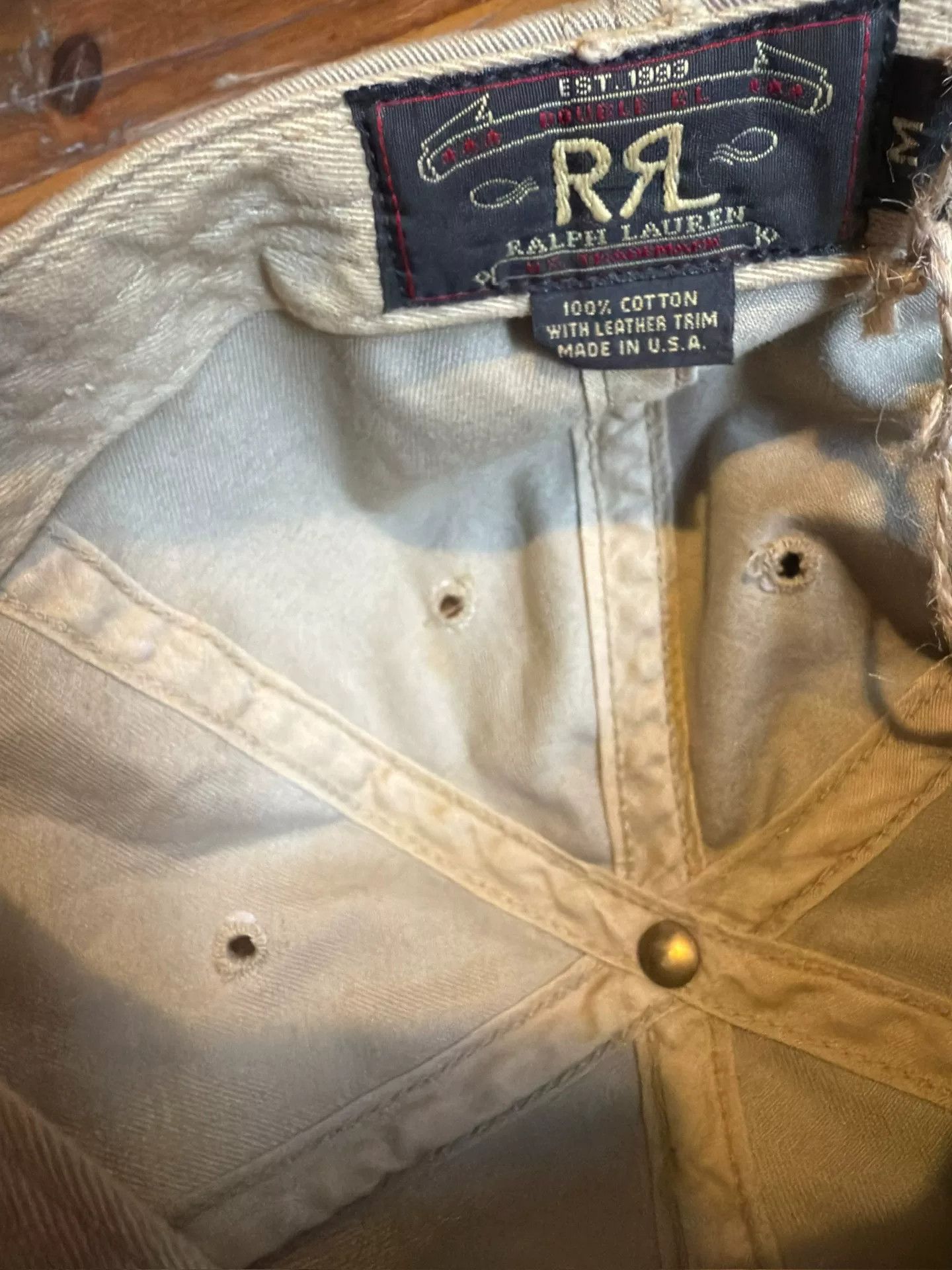 RRL Ralph Lauren RRL Ralph Lauren Double RL Baseball Cap Size ONE SIZE - 4 Thumbnail