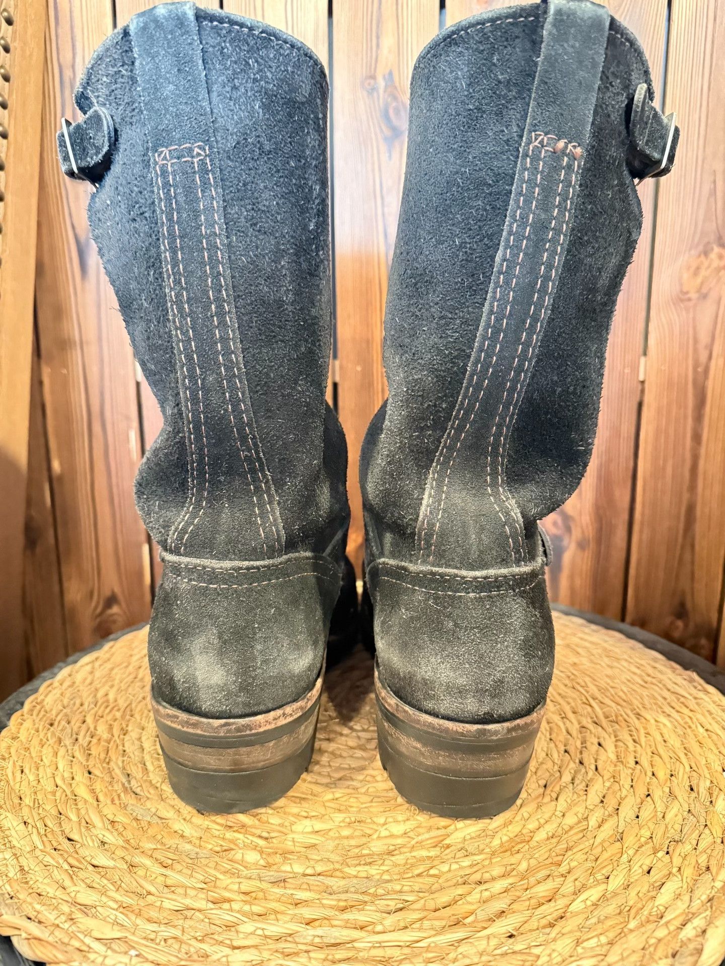 WESCO Wesco Boss 10" Black Suede Engineer Boots Size US 7.5 / EU 40-41 - 4 Thumbnail
