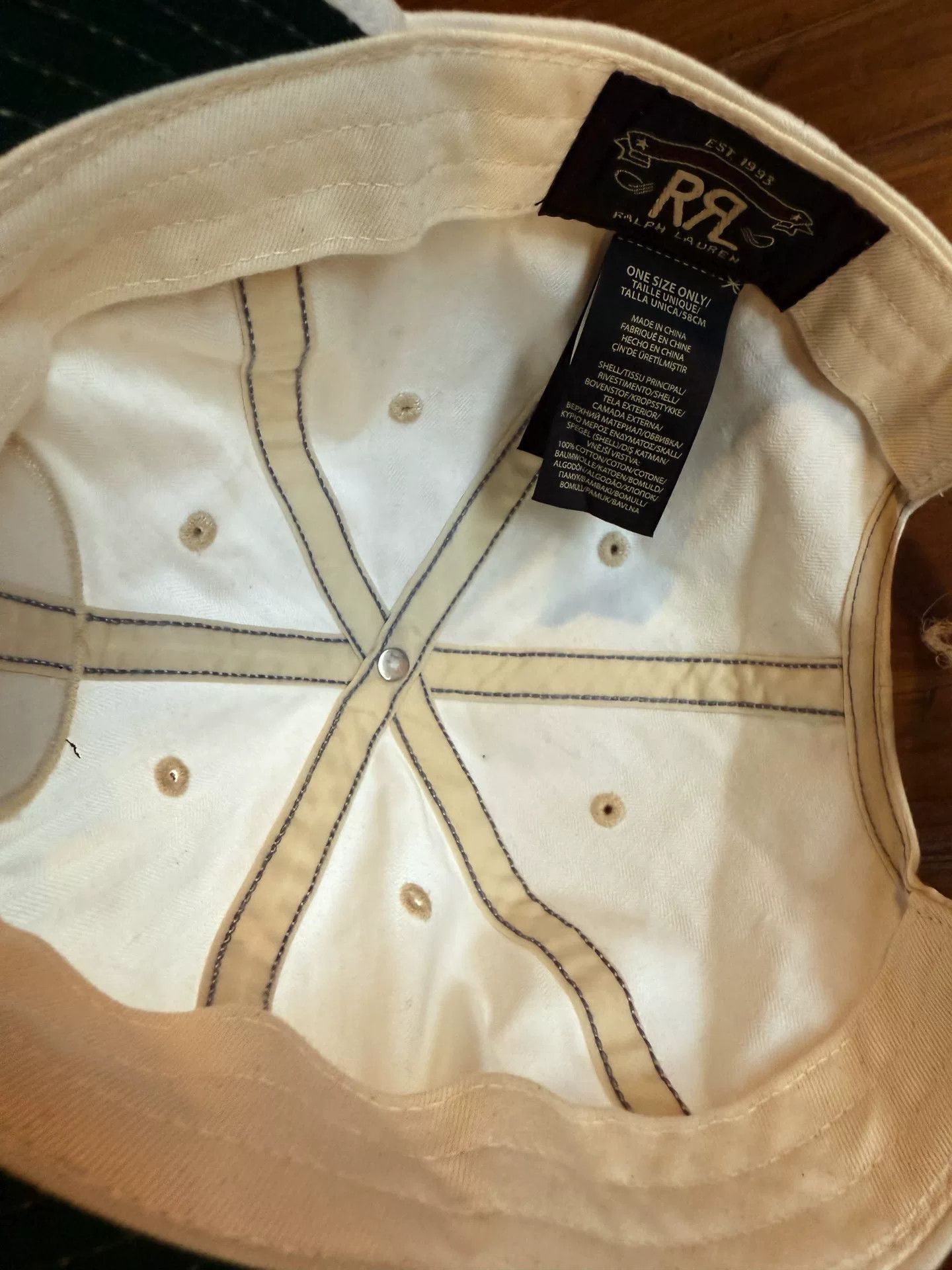 RRL Ralph Lauren RRL Ralph Lauren White Baseball Cap Size ONE SIZE - 4 Thumbnail