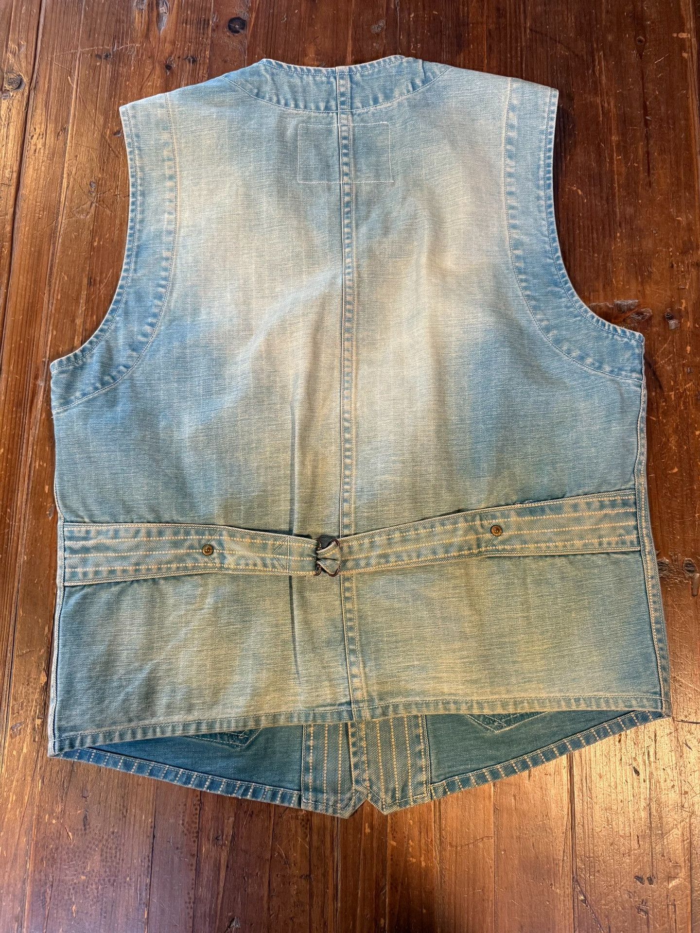 RRL Ralph Lauren RRL Wabash Stripe Vest Size US S / EU 44-46 / 1 - 2 Thumbnail