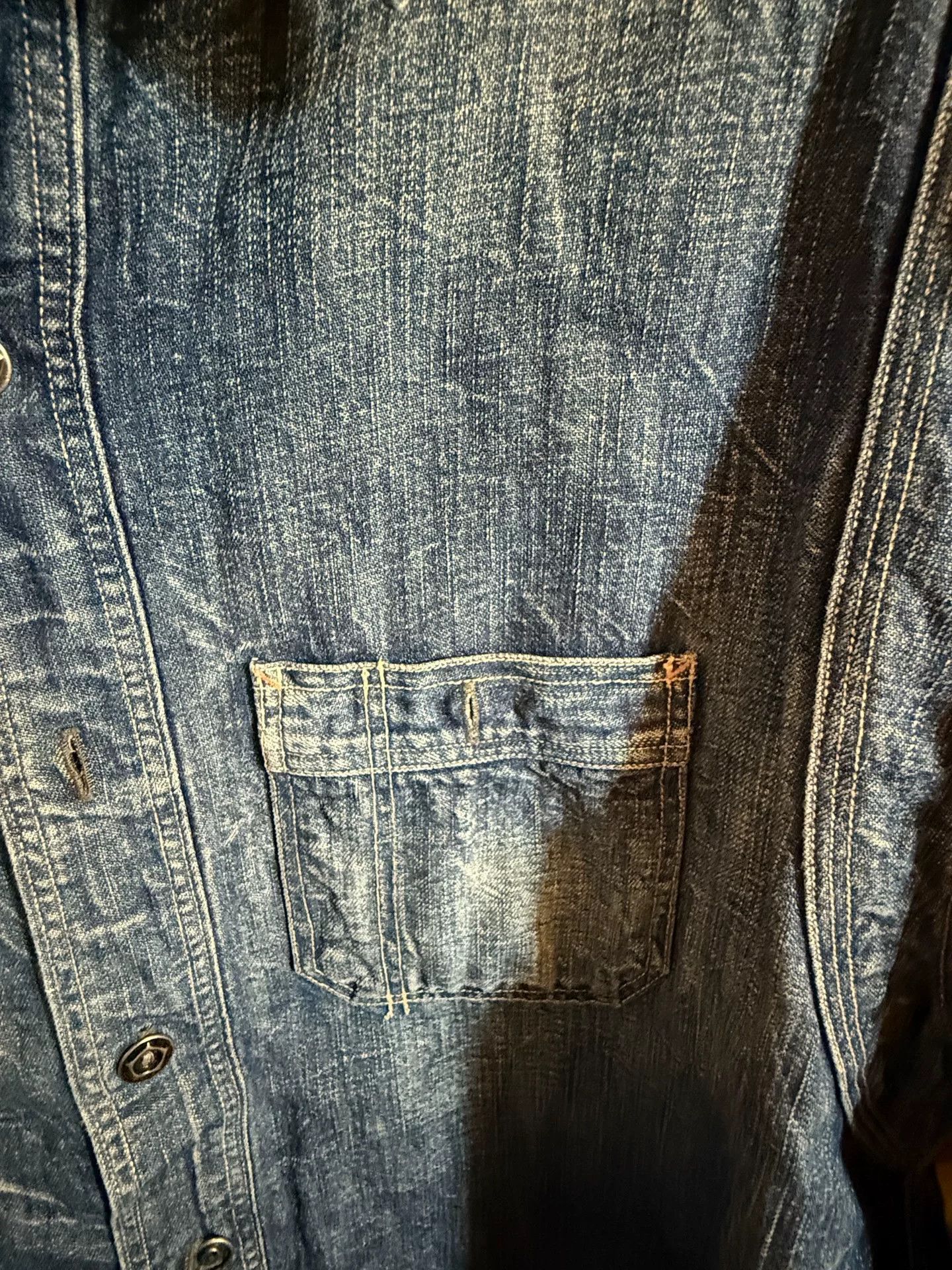 RRL Ralph Lauren RRL Denim Shirt Size US L / EU 52-54 / 3 - 3 Thumbnail