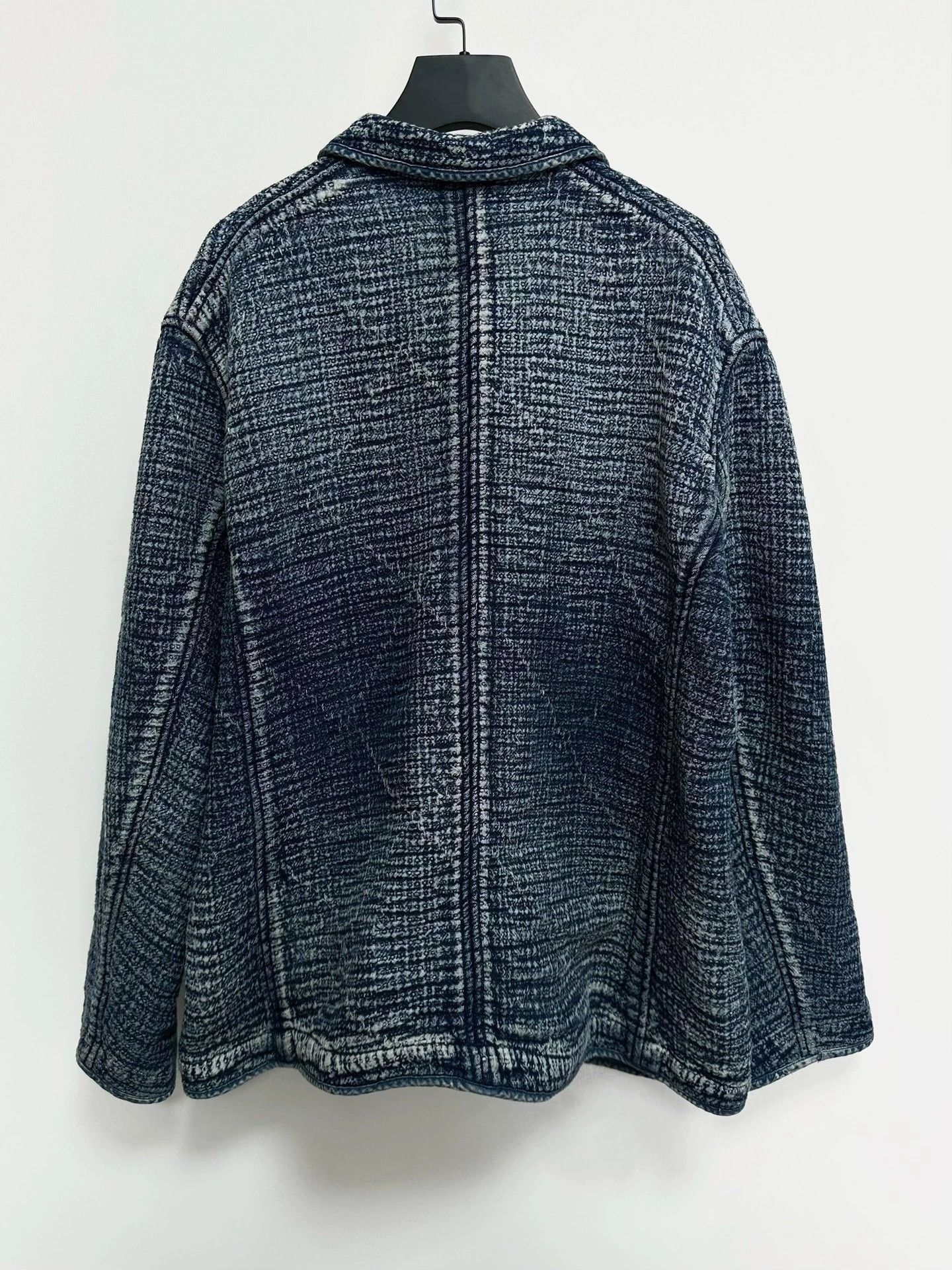 Porter Blue Textured Button-Front Jacket Size S Size US S / EU 44-46 / 1 - 2 Thumbnail