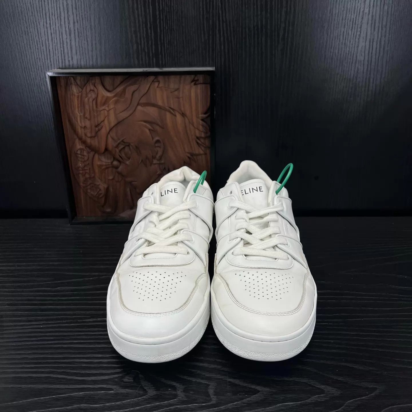 Celine White Low-Top Leather Sneakers Size US 9 / EU 42 - 2 Thumbnail